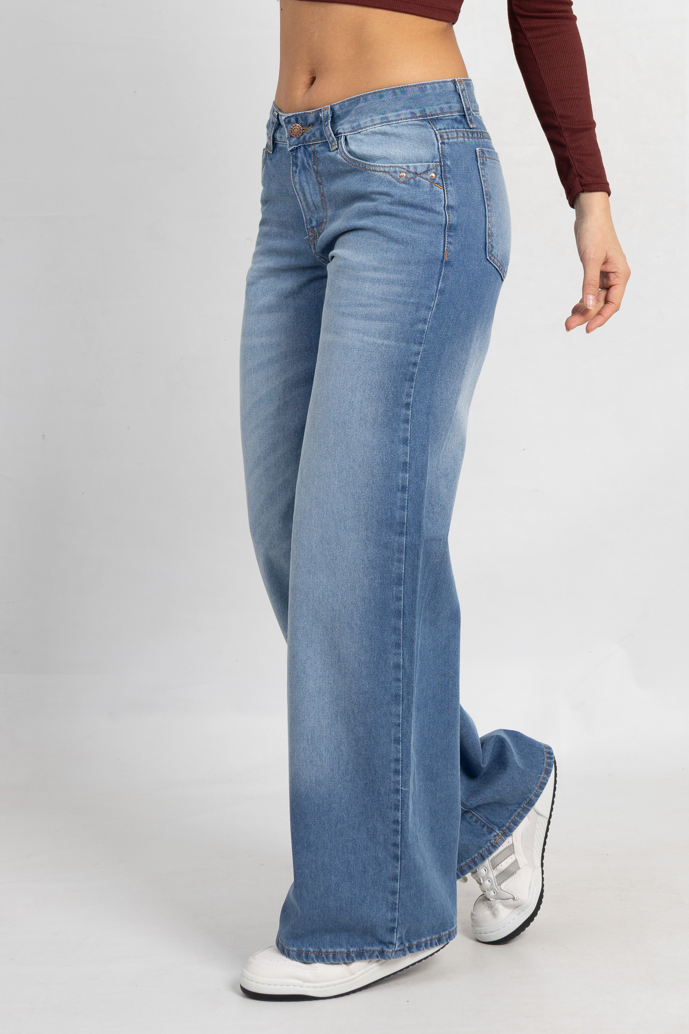 Art. 789 | Wide leg Celeste localizado X TM