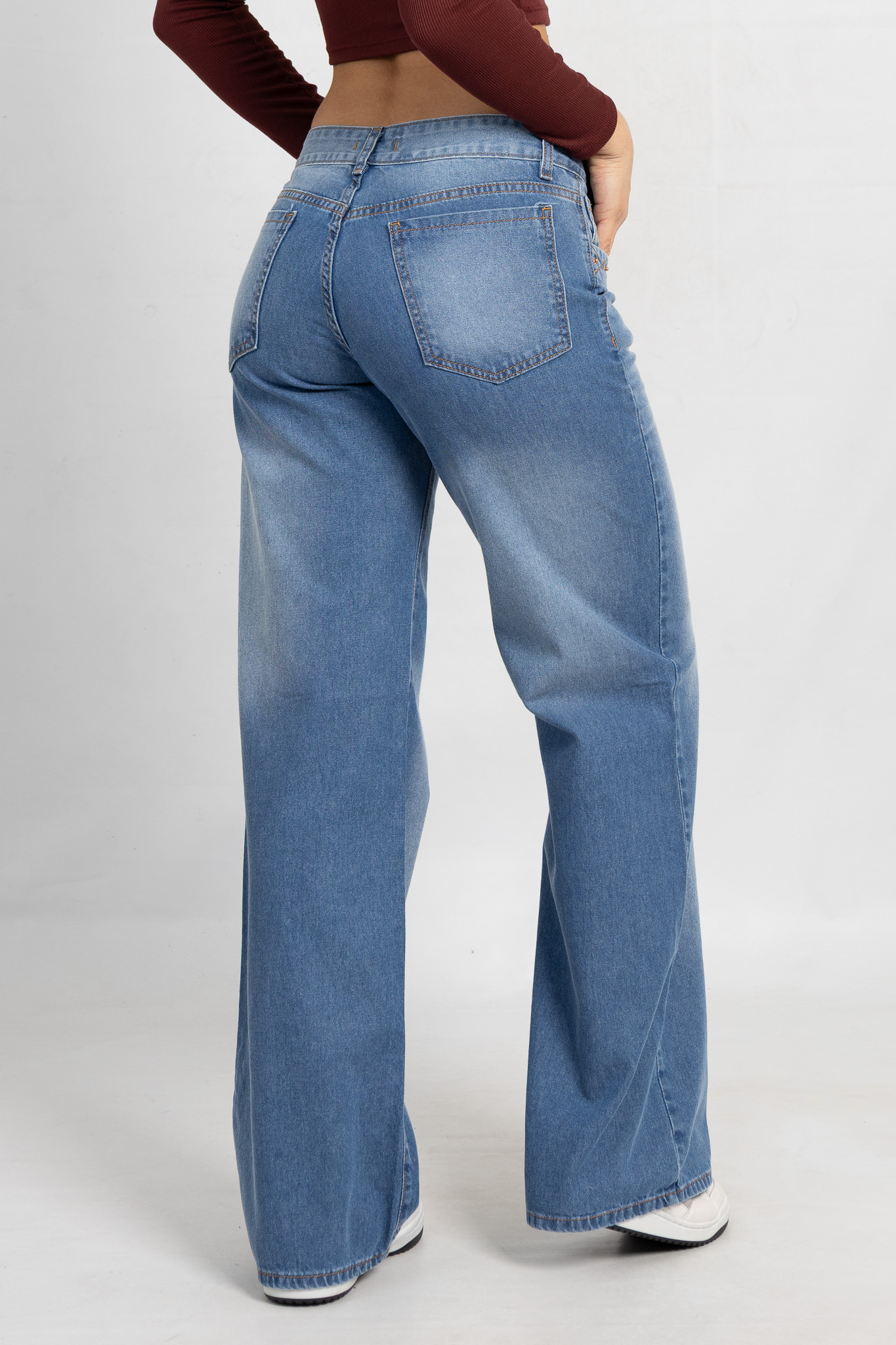Art. 789 | Wide leg Celeste localizado X TM