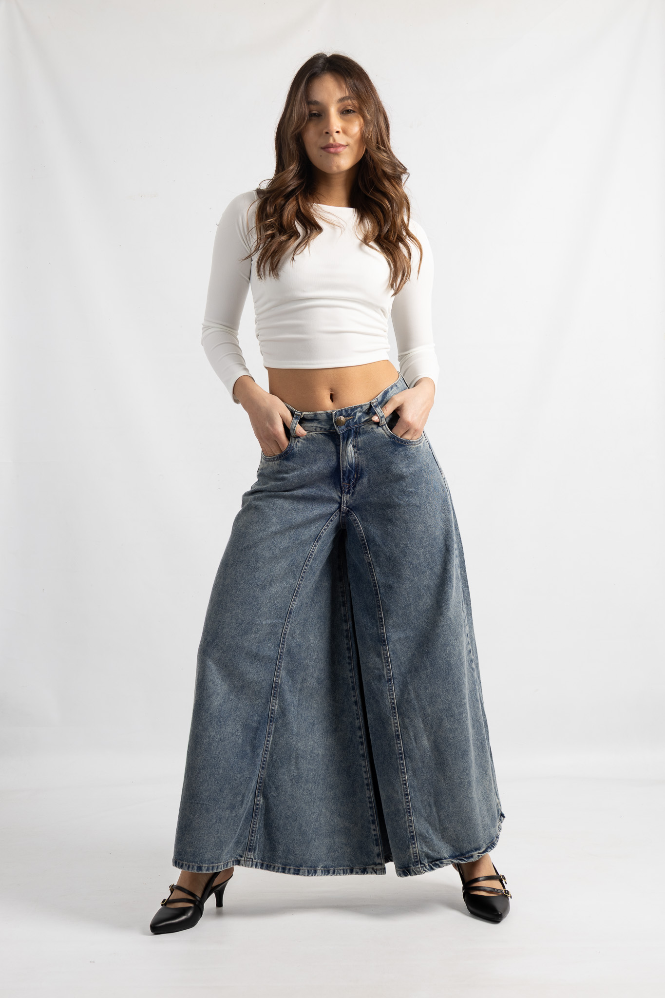 L-135 | Mega Wide Leg ancho Oxido