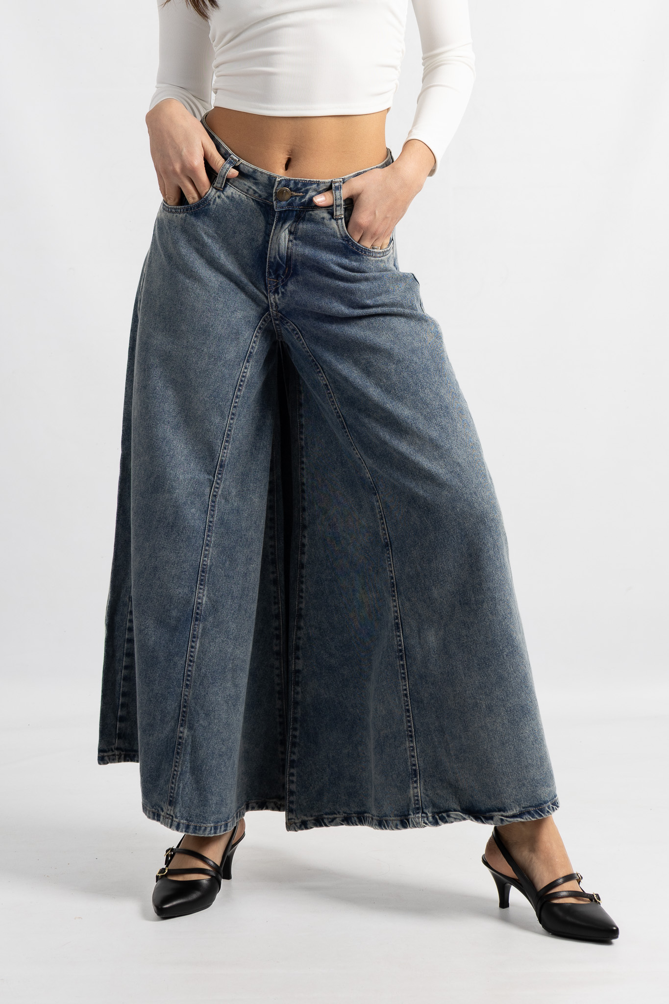 L-135 | Mega Wide Leg ancho Oxido