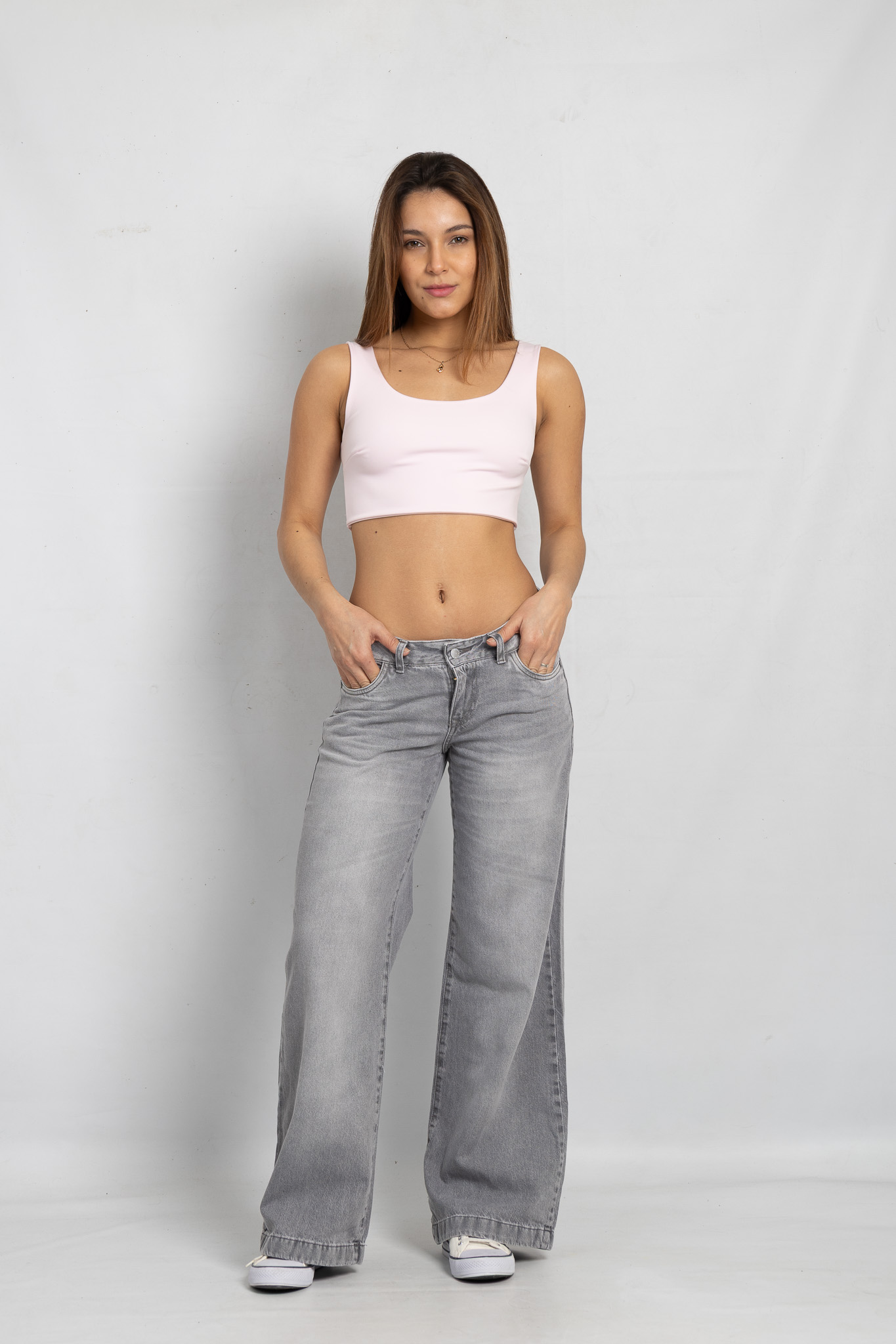 Art. 816 | Wide leg Gris Claro Clasico TB