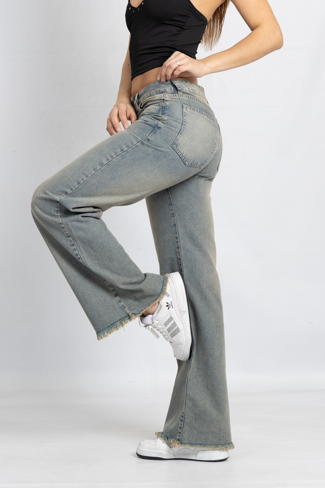 Art. 827 | Wide leg Oxido Matizado Desflecado TM