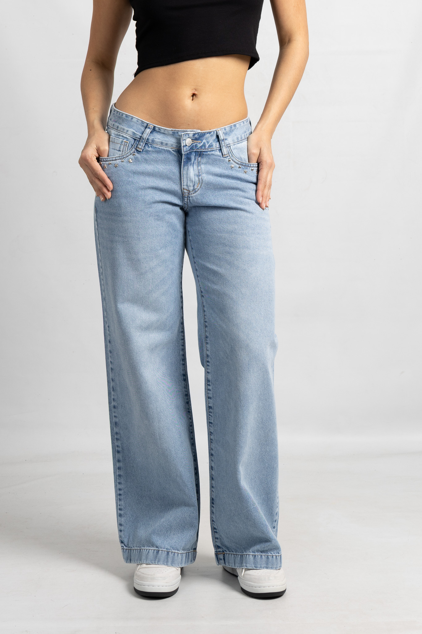 Art. 829 | Wide Leg nevado con tachitas TB