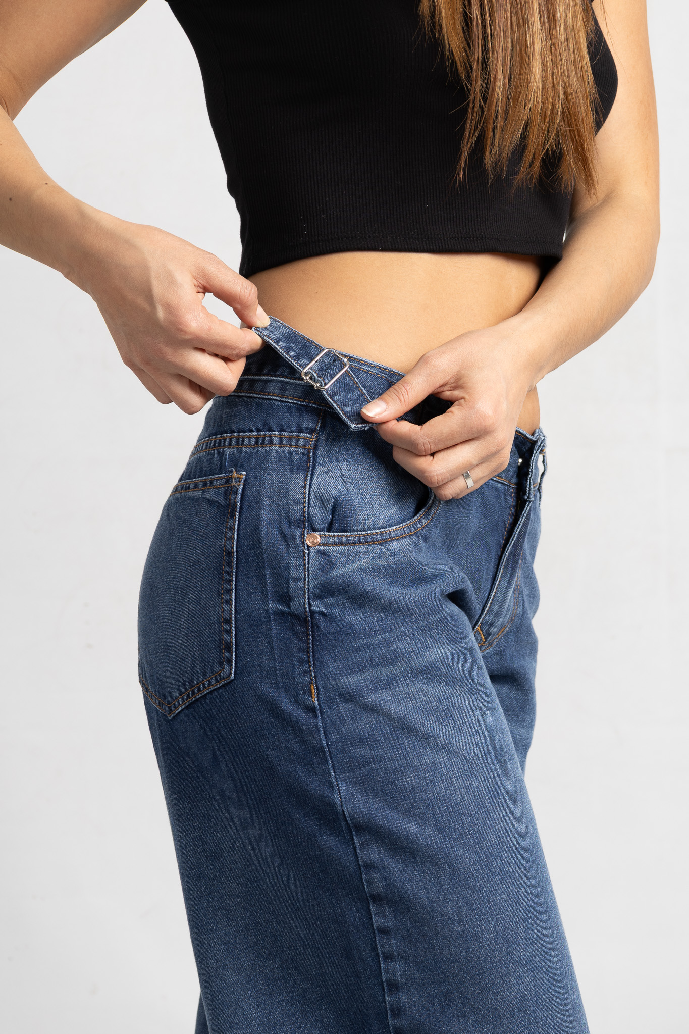 Art. 837 | Baggy Azul Clasico con hebillas TB