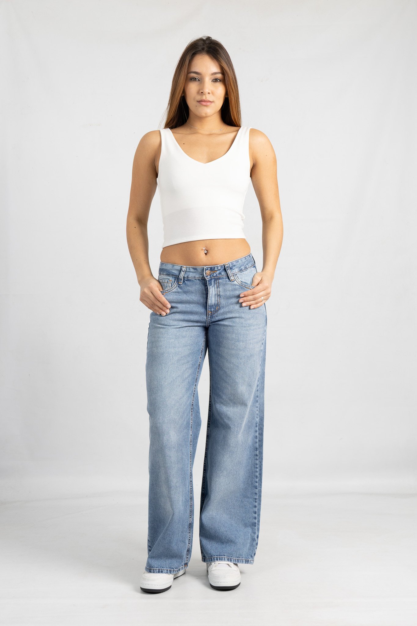 Art. 844 | Wide Leg Nevado bolsillo con tapa TM