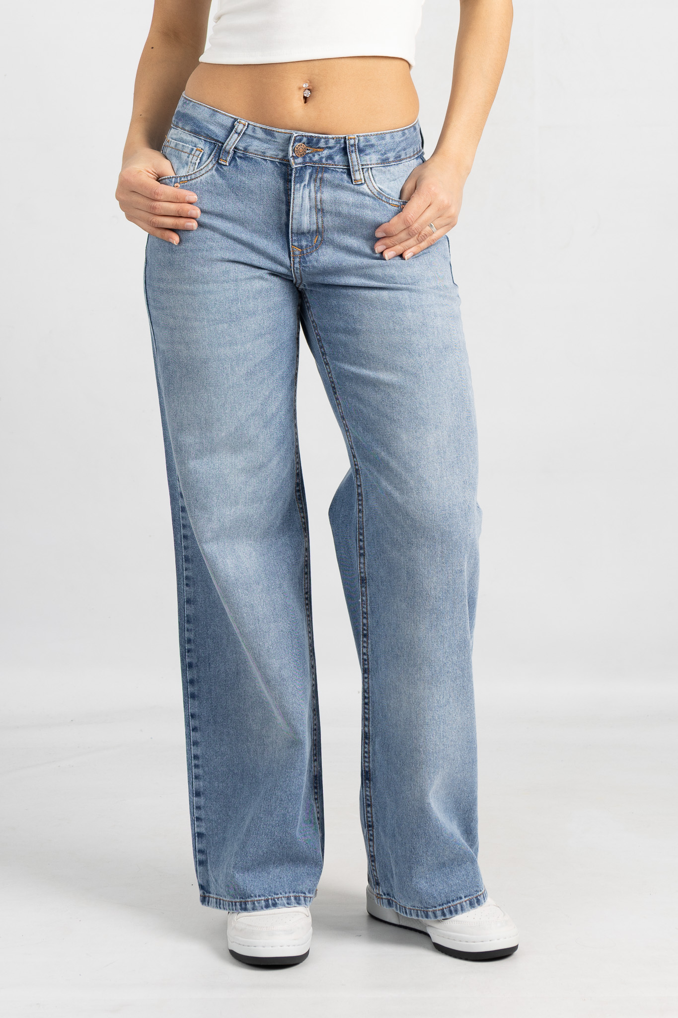 Art. 844 | Wide Leg Nevado bolsillo con tapa TM