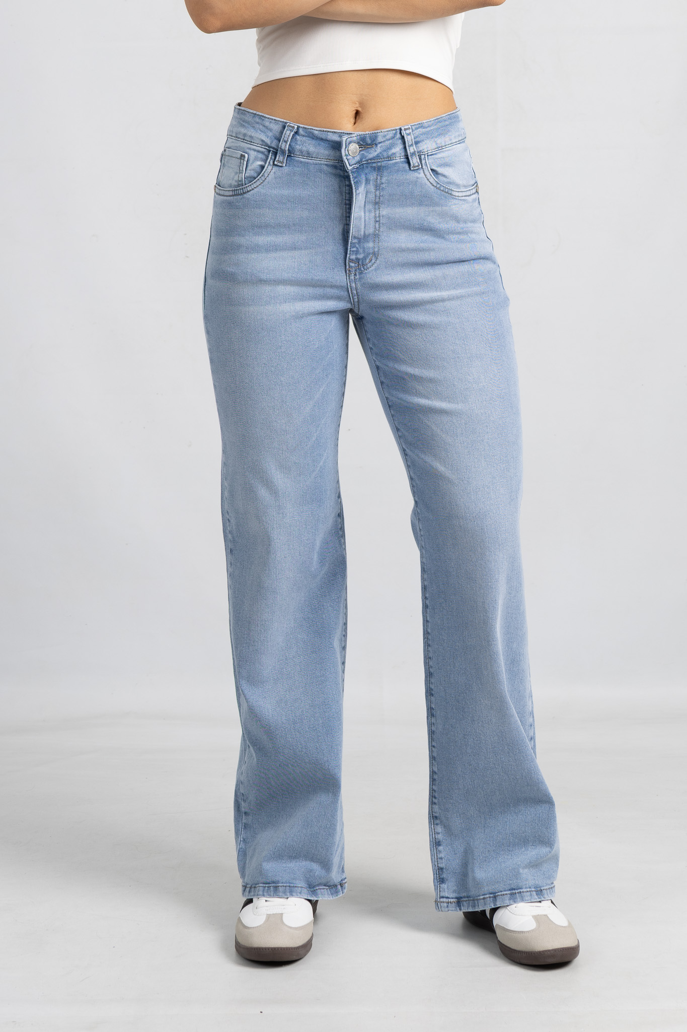 Art. 862 | Wide Leg Elastizado Celeste Nevado TA