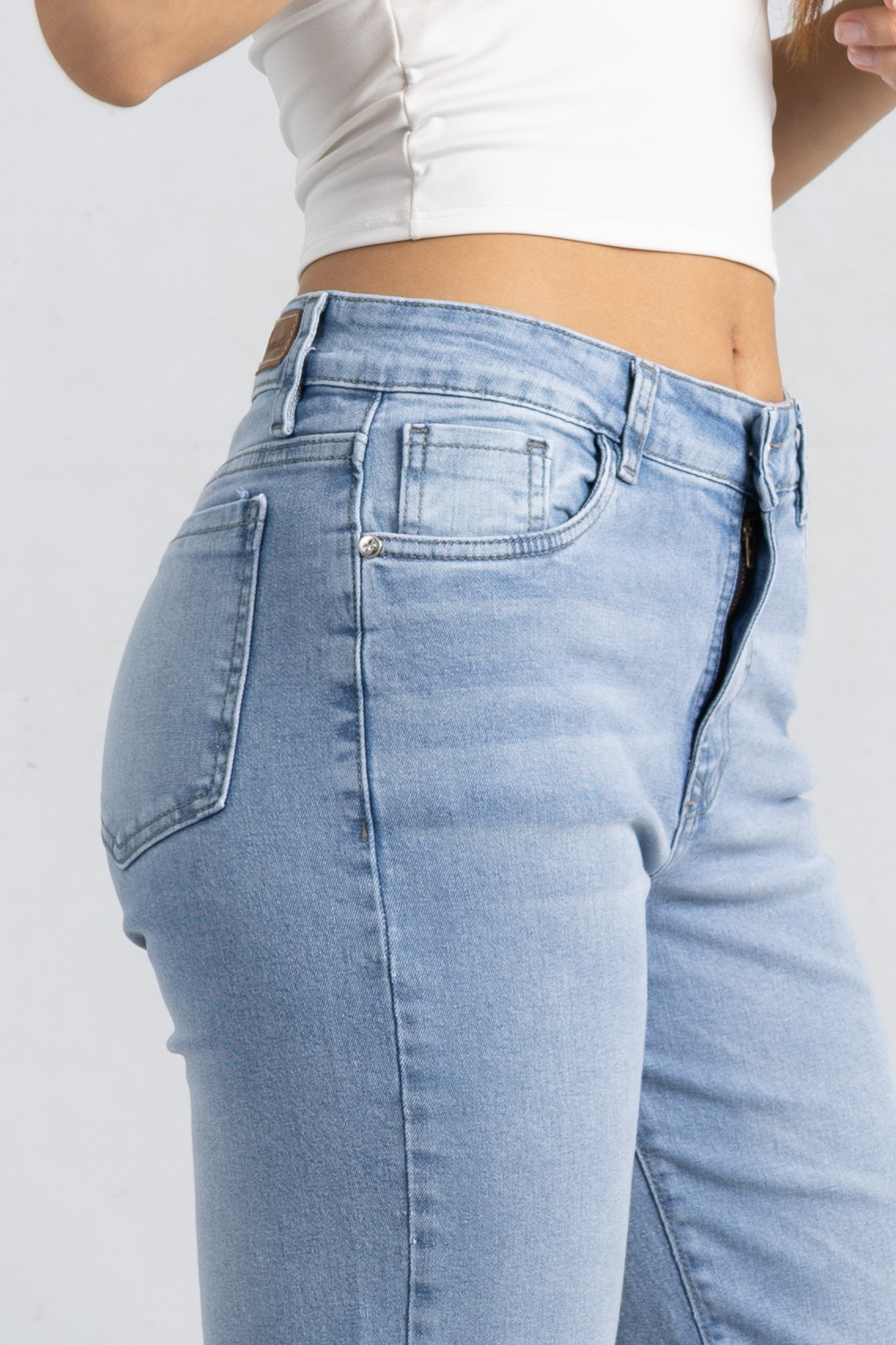 Art. 862 | Wide Leg Elastizado Celeste Nevado TA