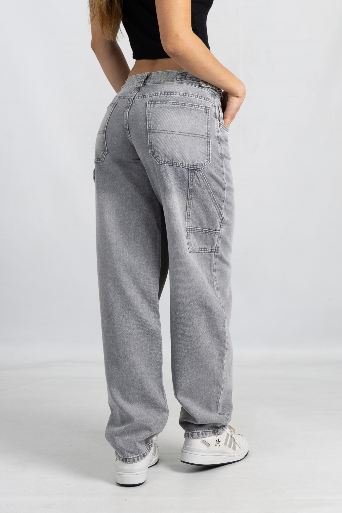 Art. 858 | Baggy Gris Claro Con Hebilla TB