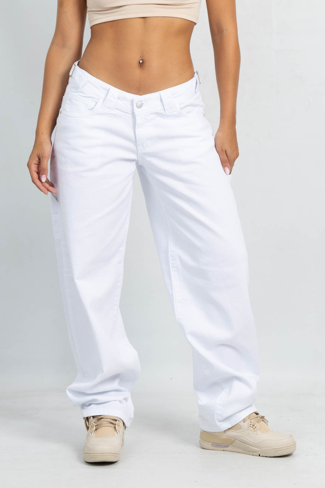 Art. 868 | Baggy Blanco Con Hebillas TB