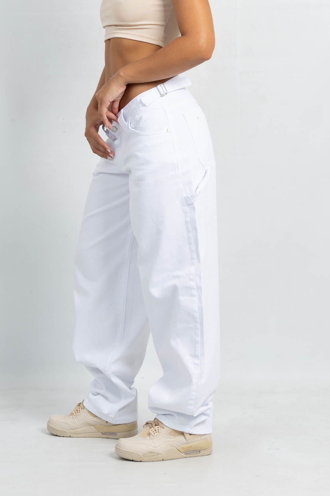 Art. 868 | Baggy Blanco Con Hebillas TB