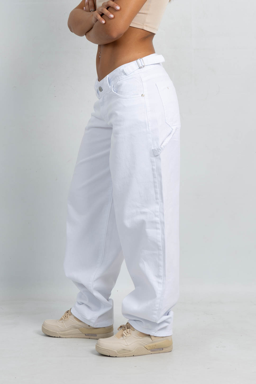 Art. 868 | Baggy Blanco Con Hebillas TB