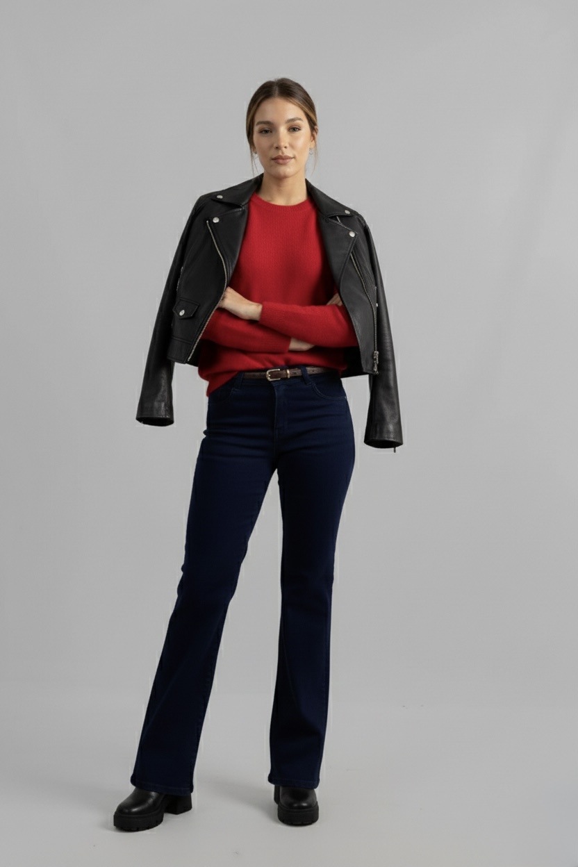 Art. 878 | Wide Leg Azul Colegial Elastizado TM