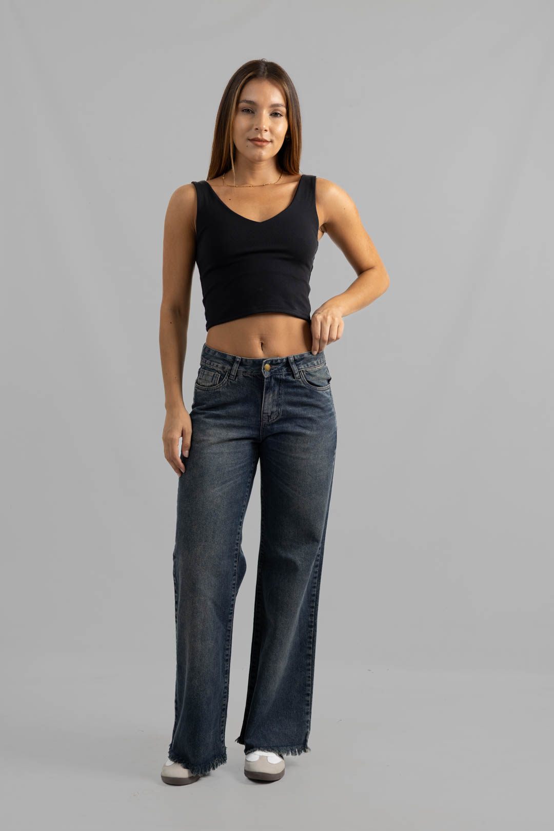 Art. 882 | Wide Leg oxido desflecado H/G TM
