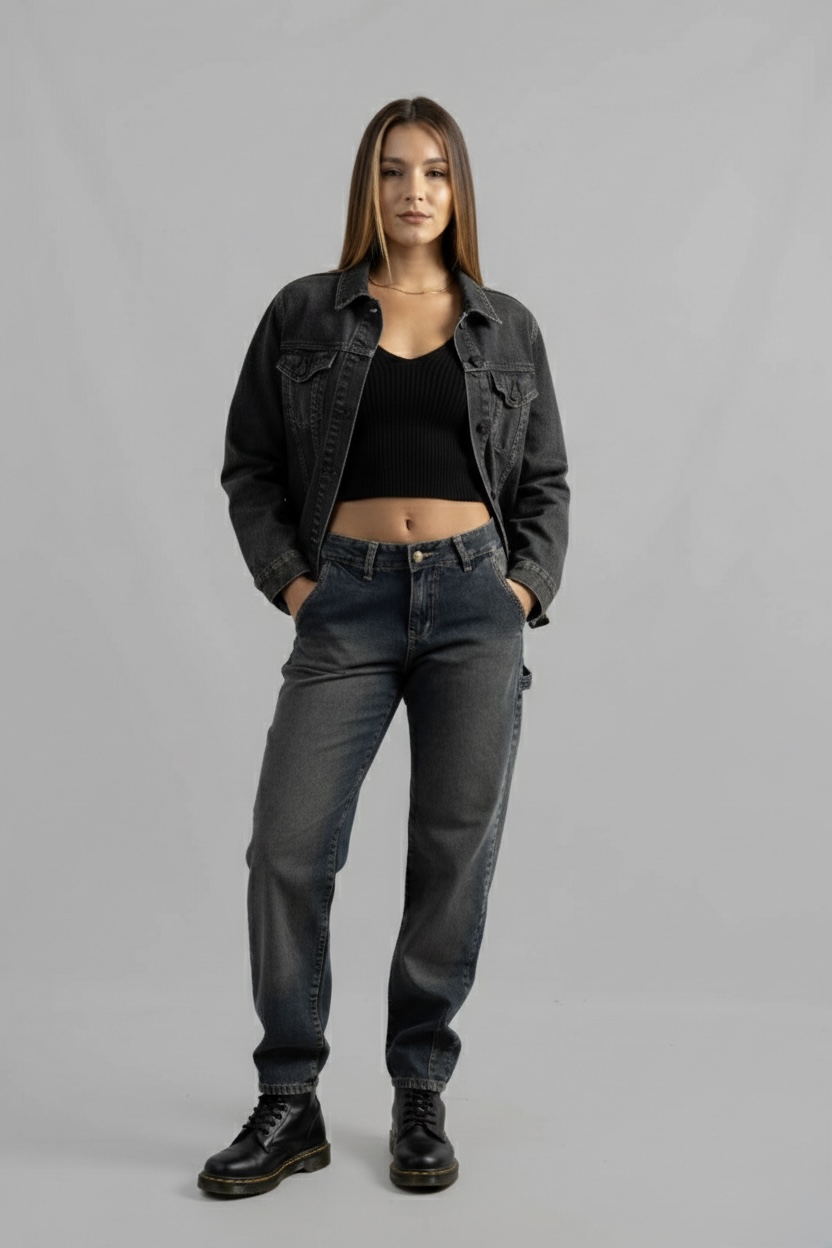 Art. 197 | Mom Slouchy Negro TA