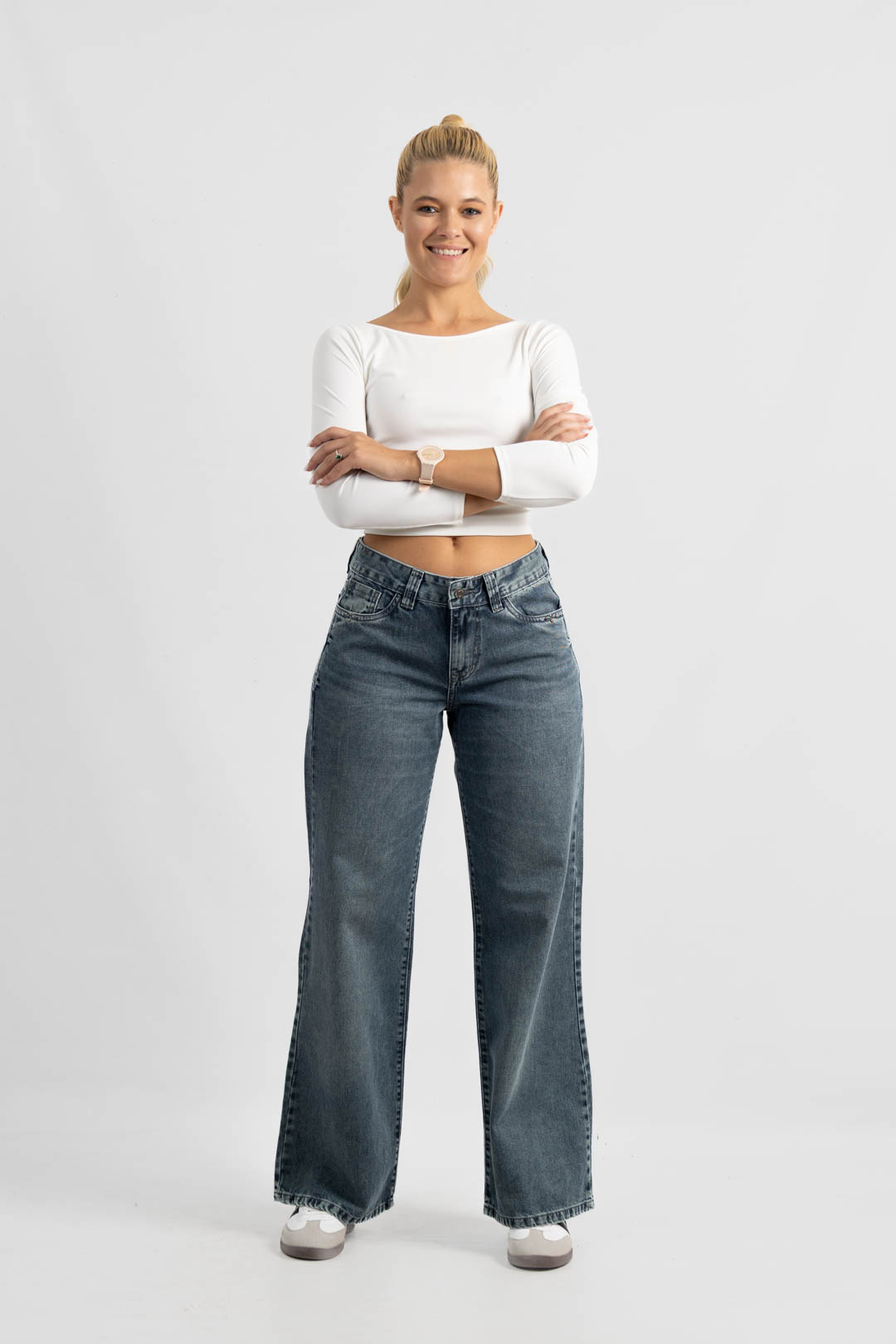 Art. 893 | Wide Leg Oxido Matizado Blue HG TM