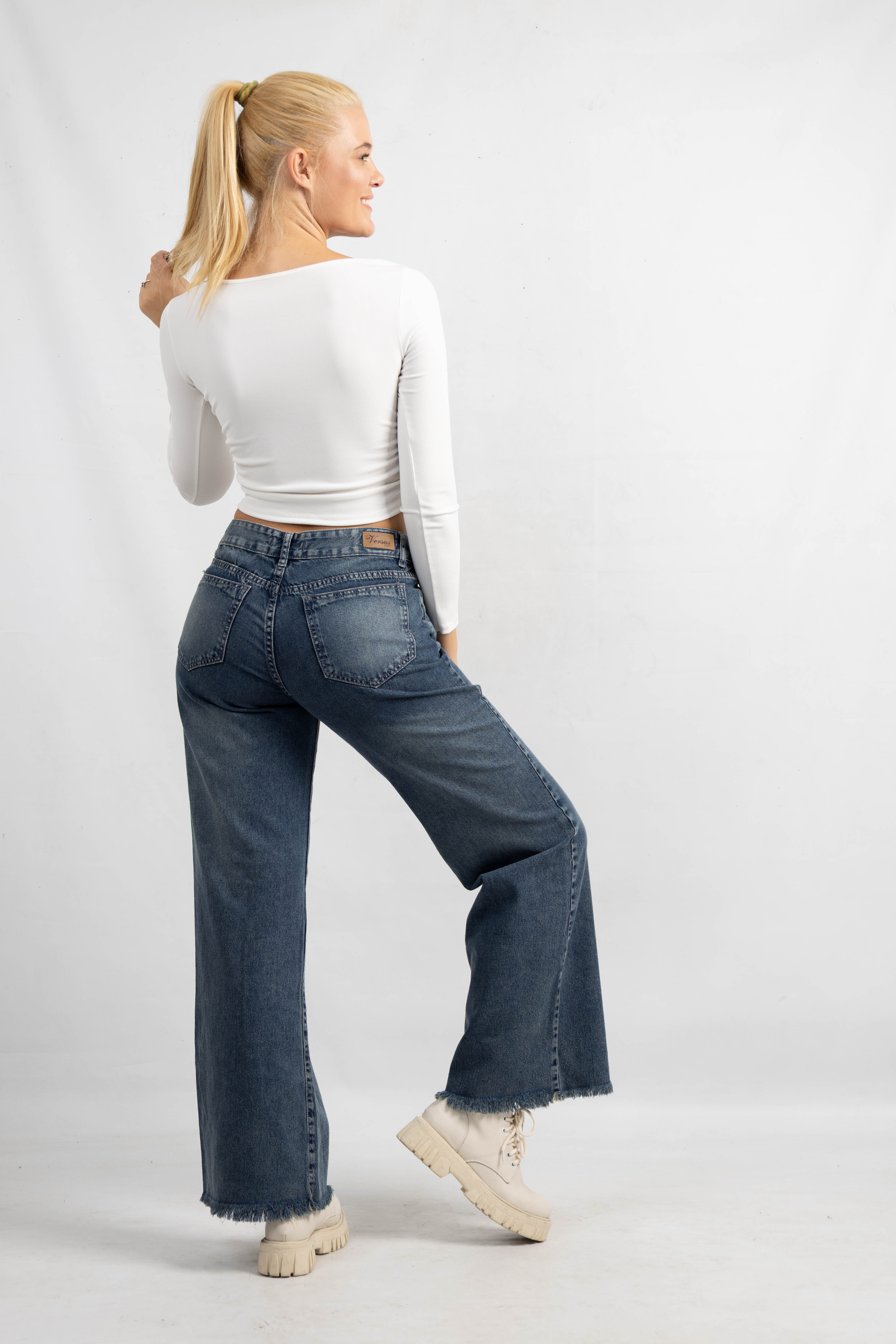 Art. 904 | Wide leg Oxido Tachitas bolsillo HG TM