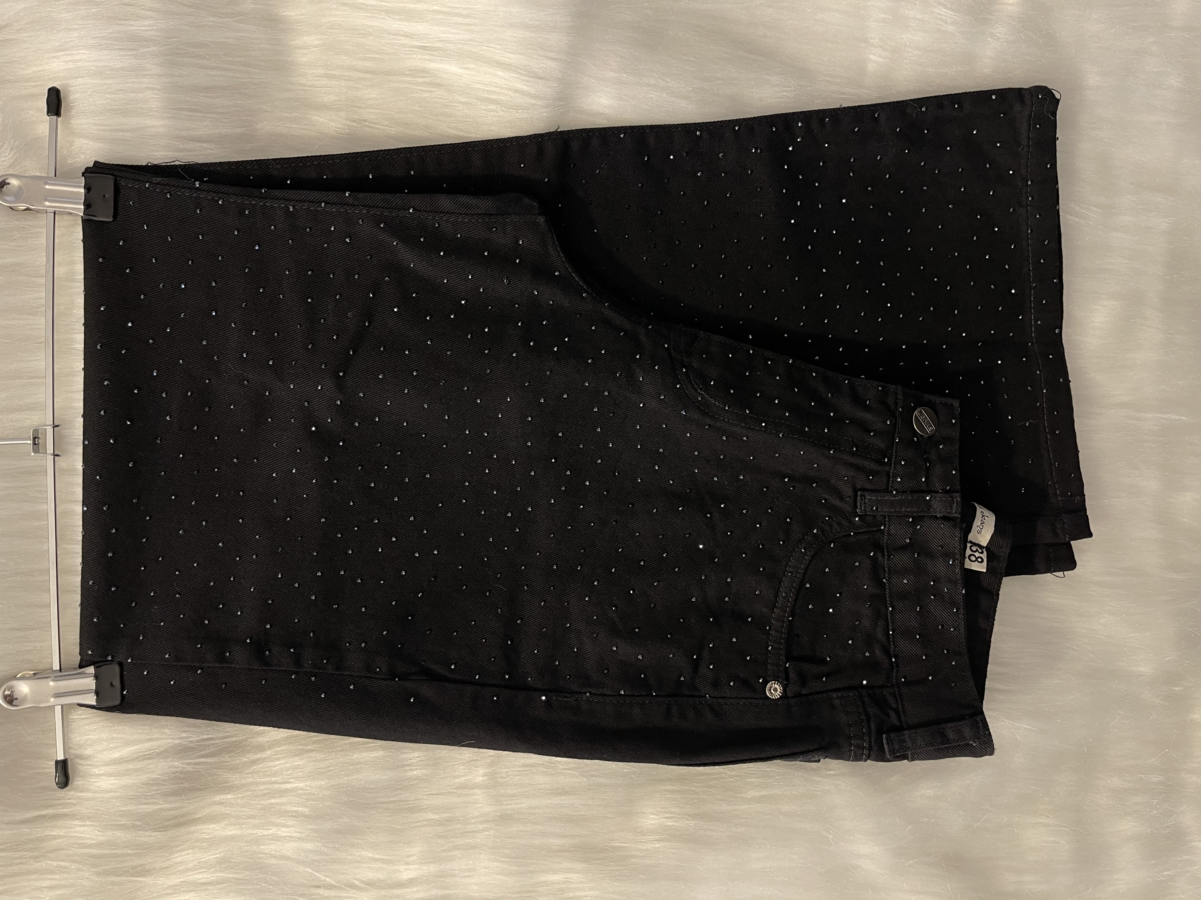 Art. 911 | Wide Leg Strass Negro