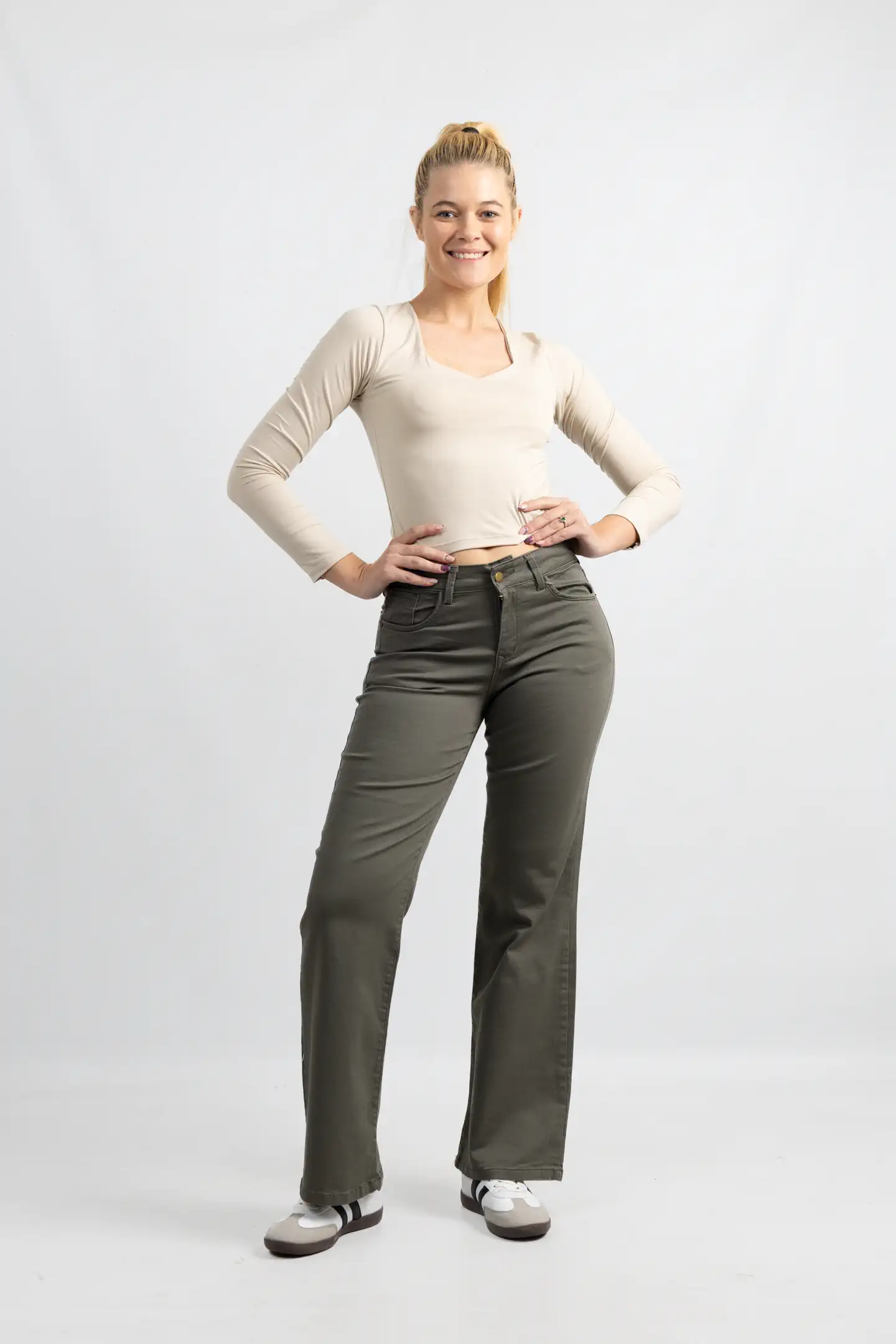 Art. 925 | Wide leg verde claro TM