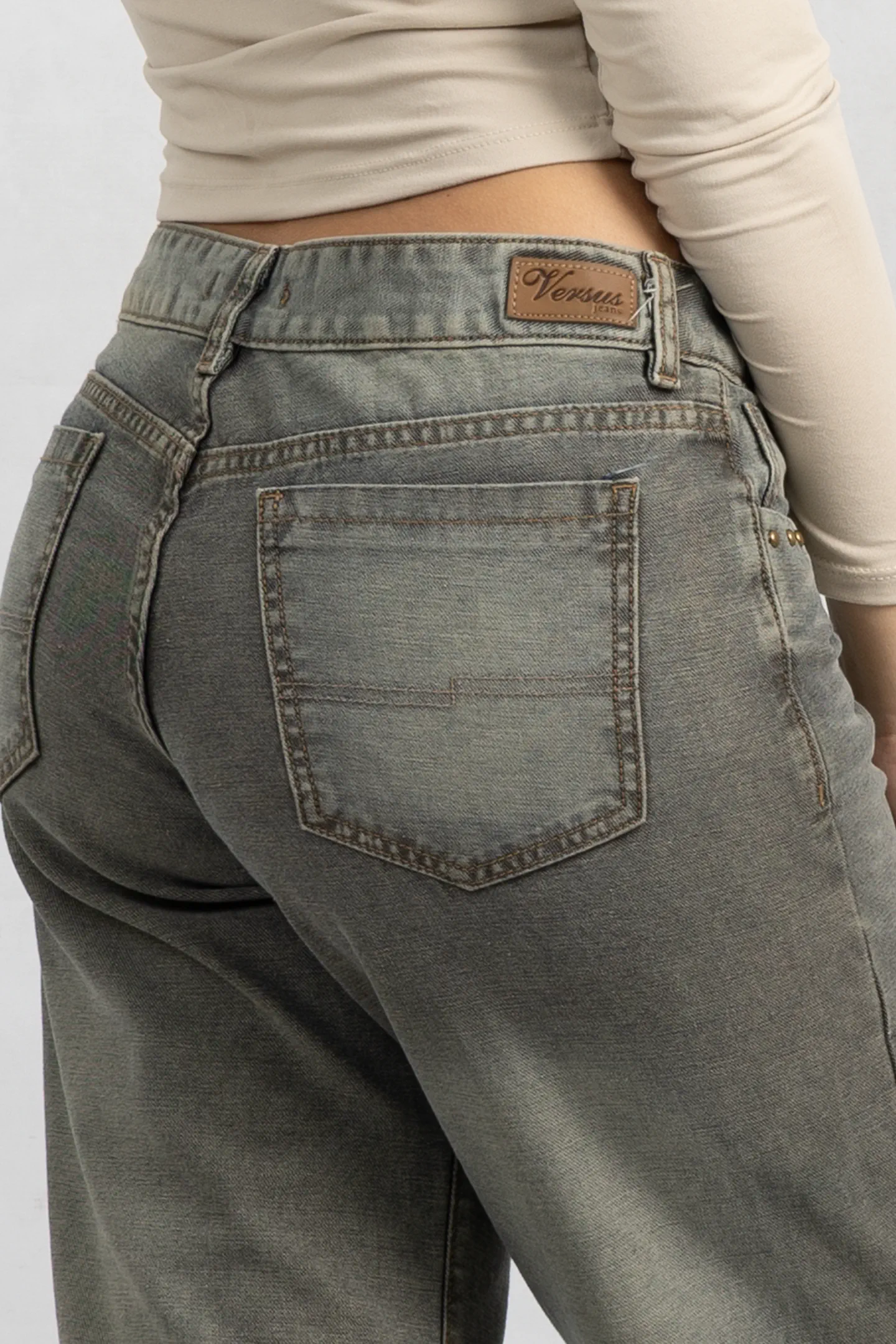 Art. 930 | Wide leg olive Rust Detalle Bolsillos TB