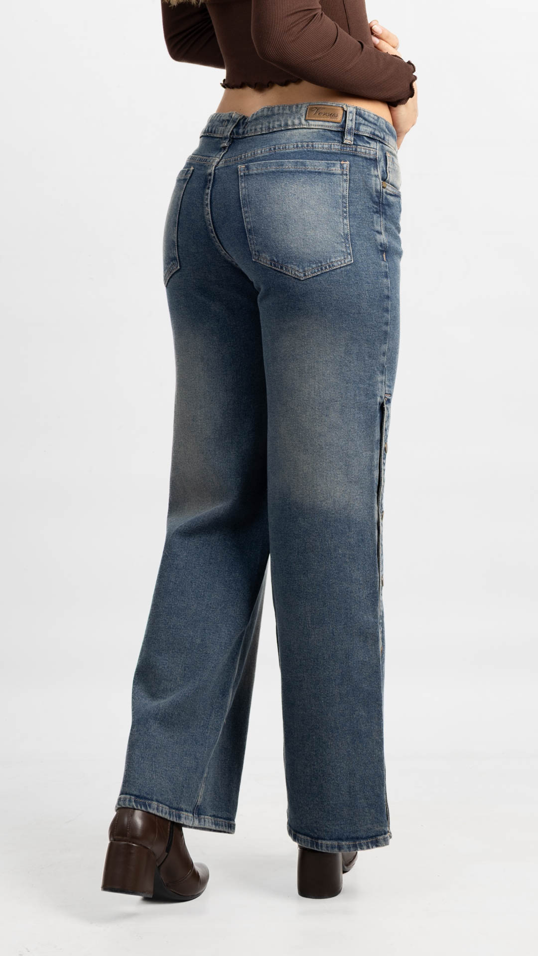 Art. 947 | Wide leg Oxido Semi-elastizado con Broche TM