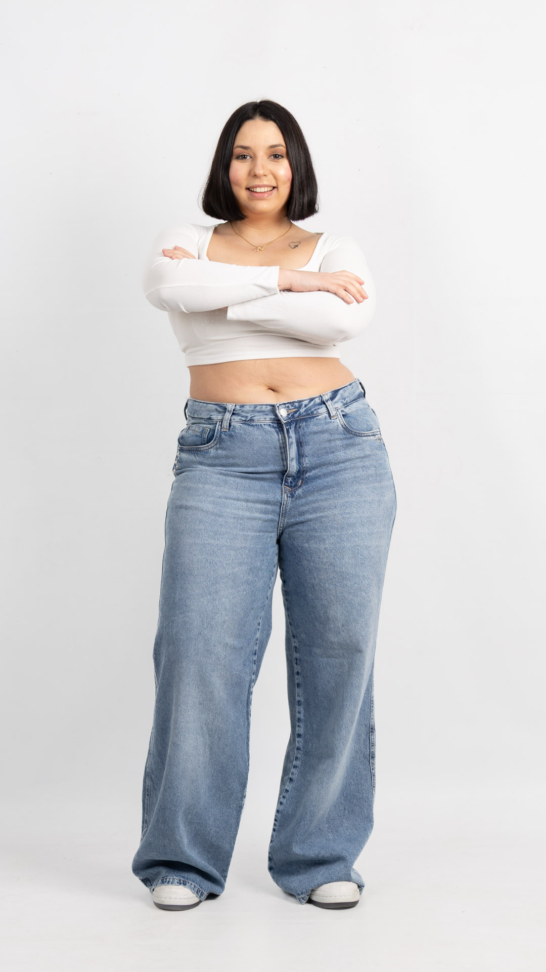 AJ Art. AJ | Wide leg Nevado con tachitas bolsillos TM