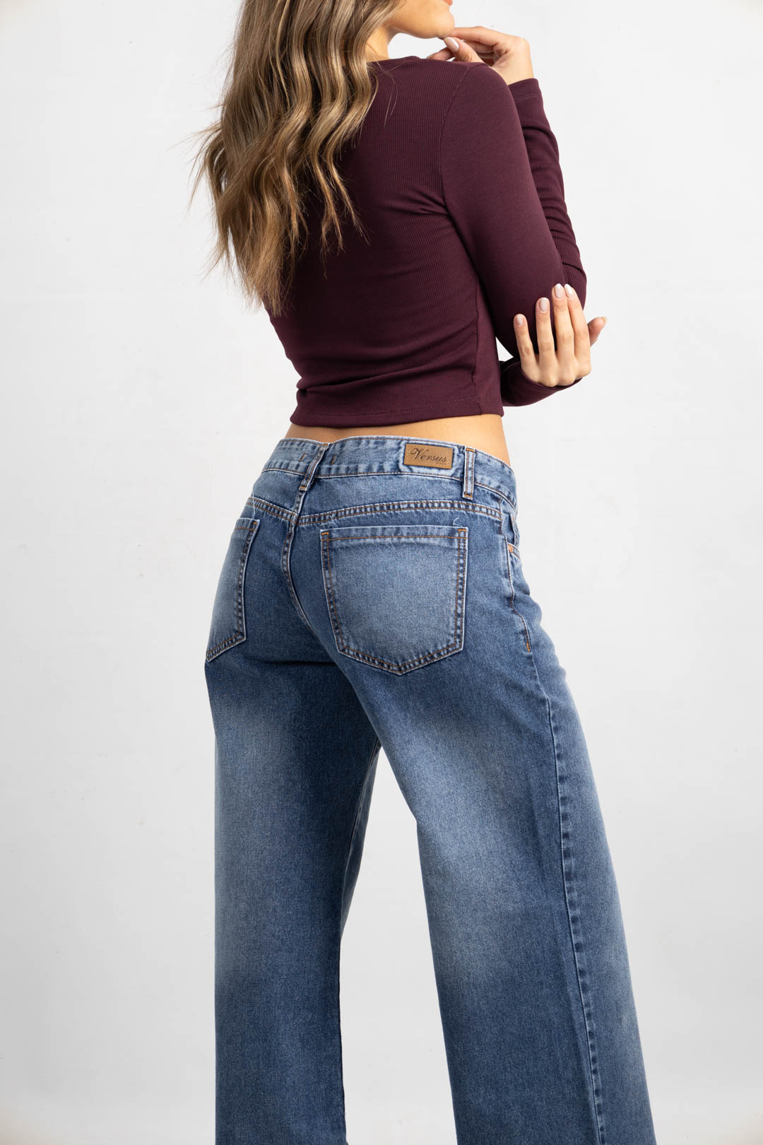 Art. 968 | Wide leg Nevado Oscuro Desflecado TB