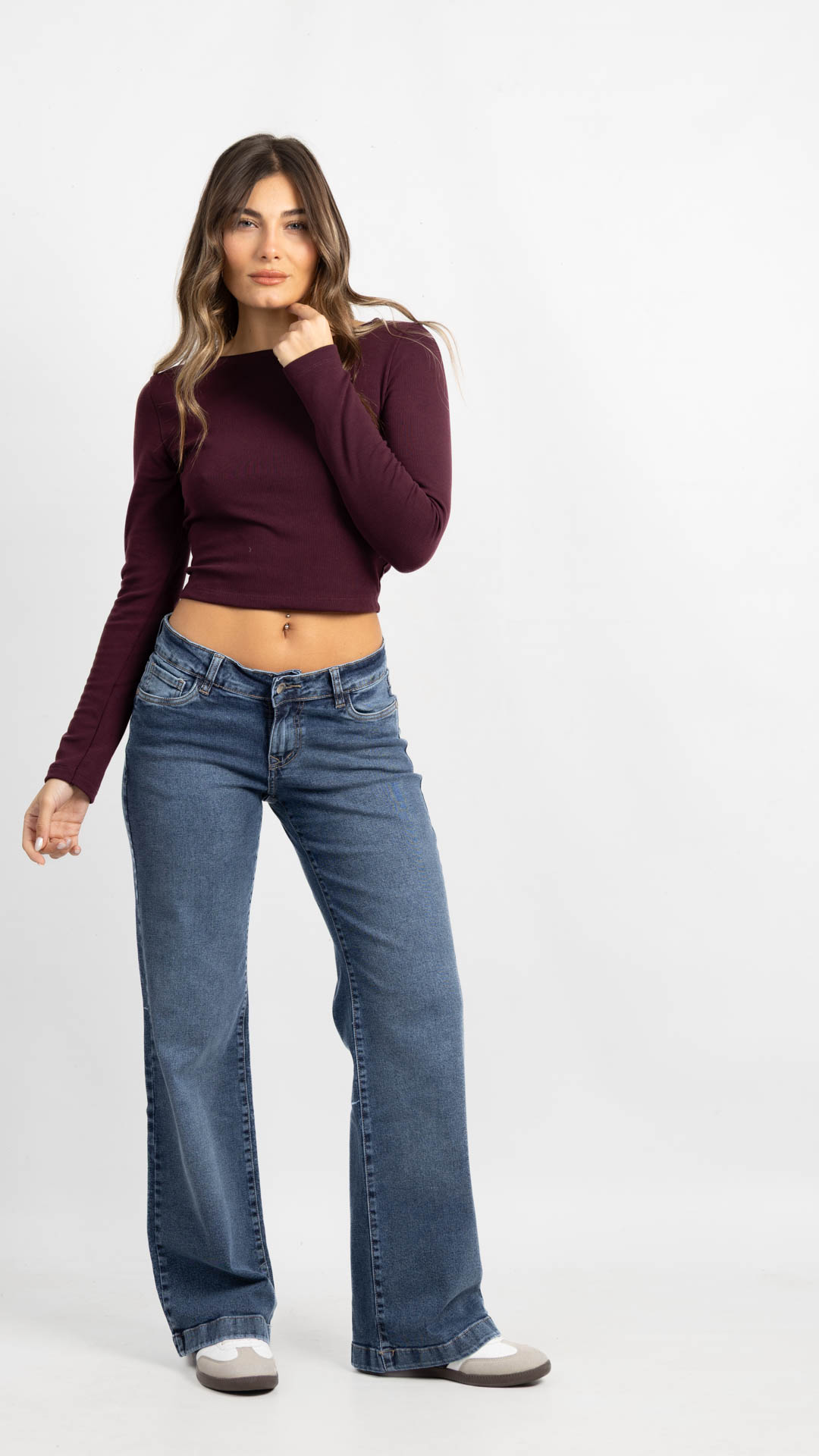 Art. 964 | Wide leg Elastizado Nevado Oscuro TB
