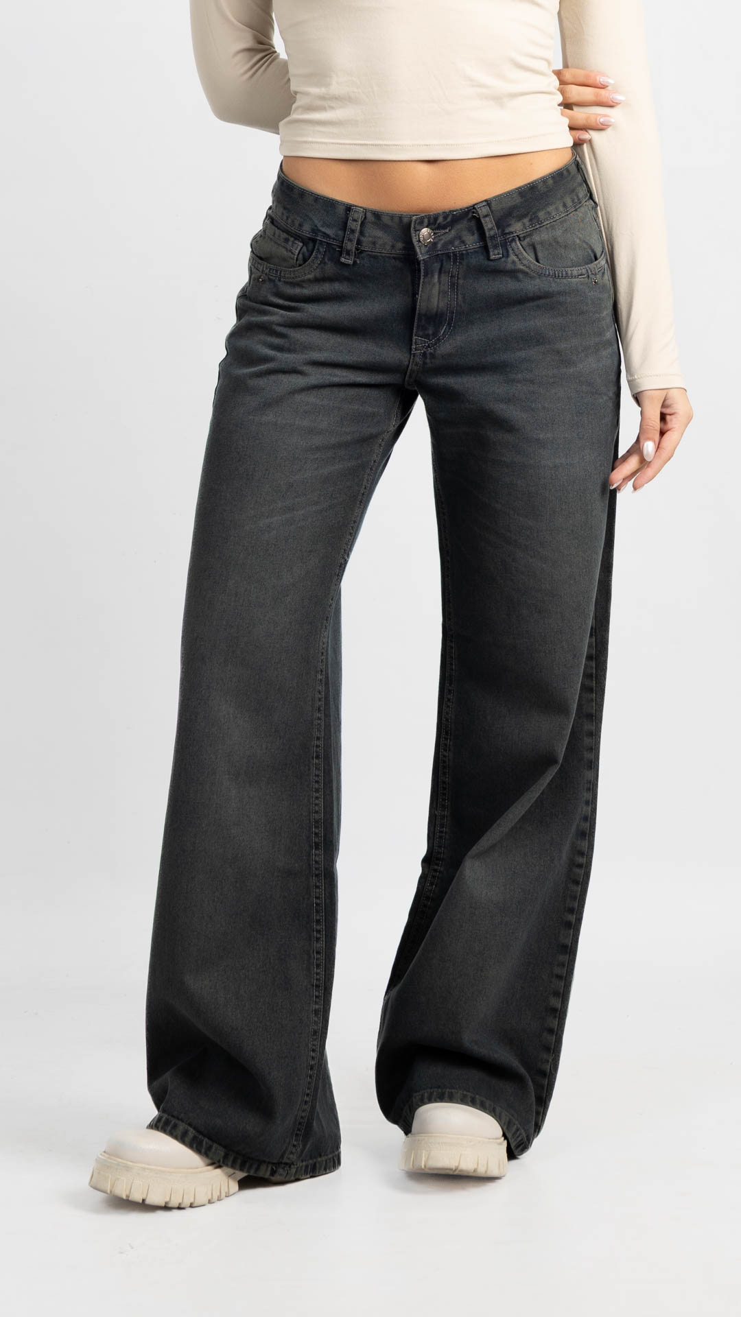 Art. 958 | Wide leg Olive Oscuro TB