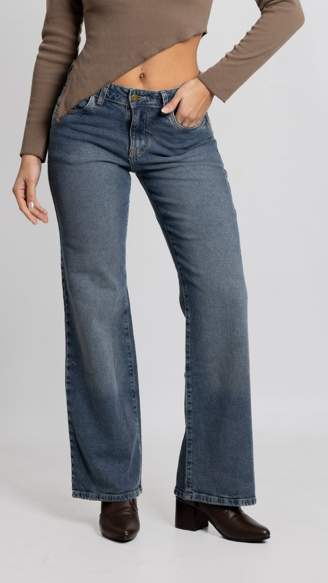 Art. 974 | Wide leg Oxido Matizado Semi-elastizado TM