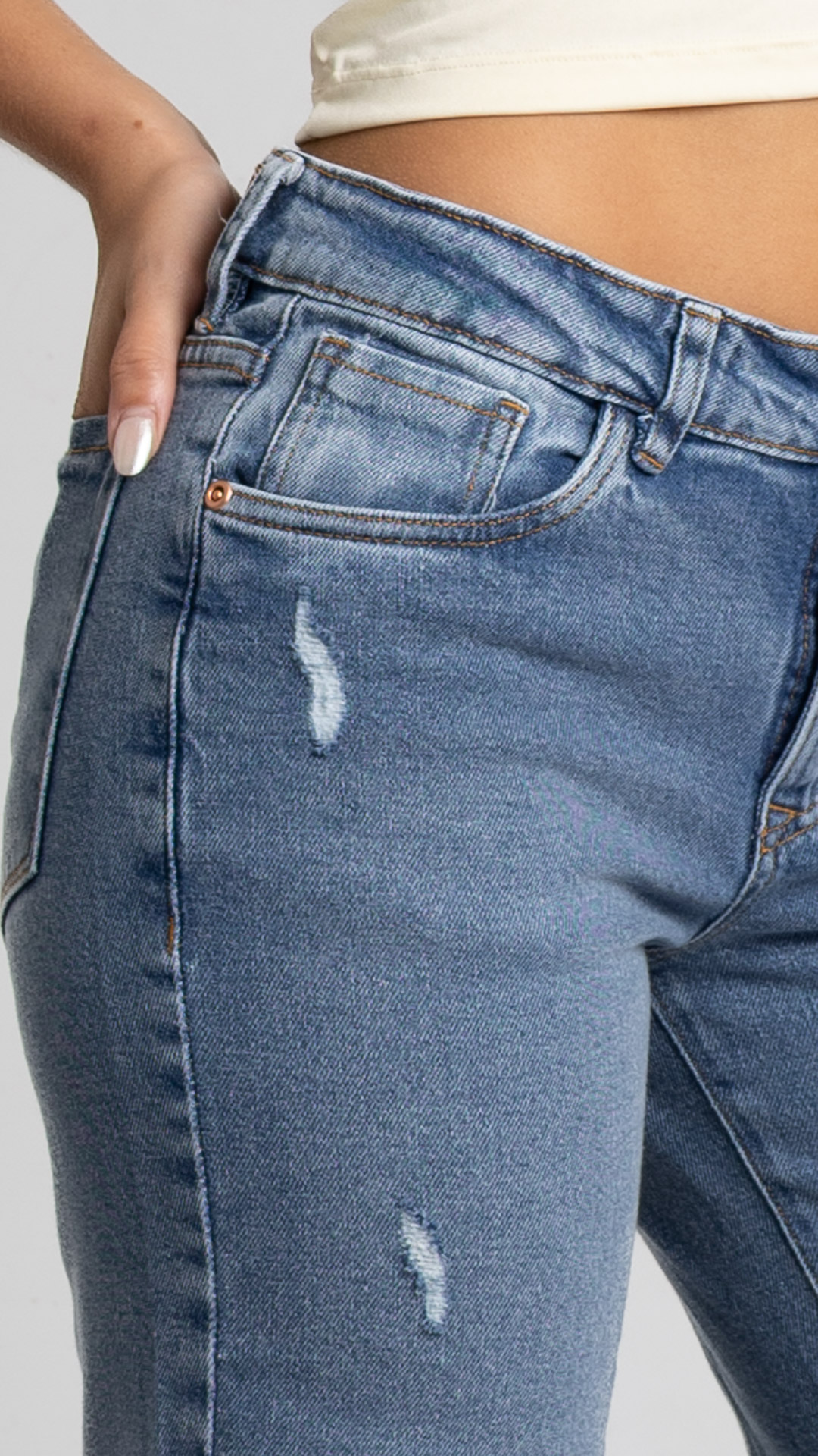 Art. 977 | Wide Leg Nevado Con Roturas TM