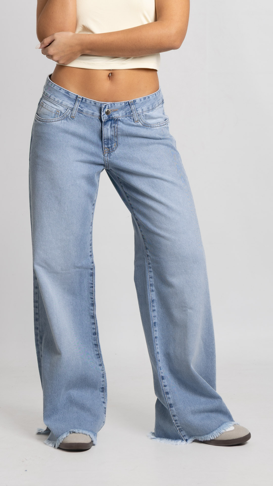 Art. 975 | Wide leg Nevado Claro Desflecado TB