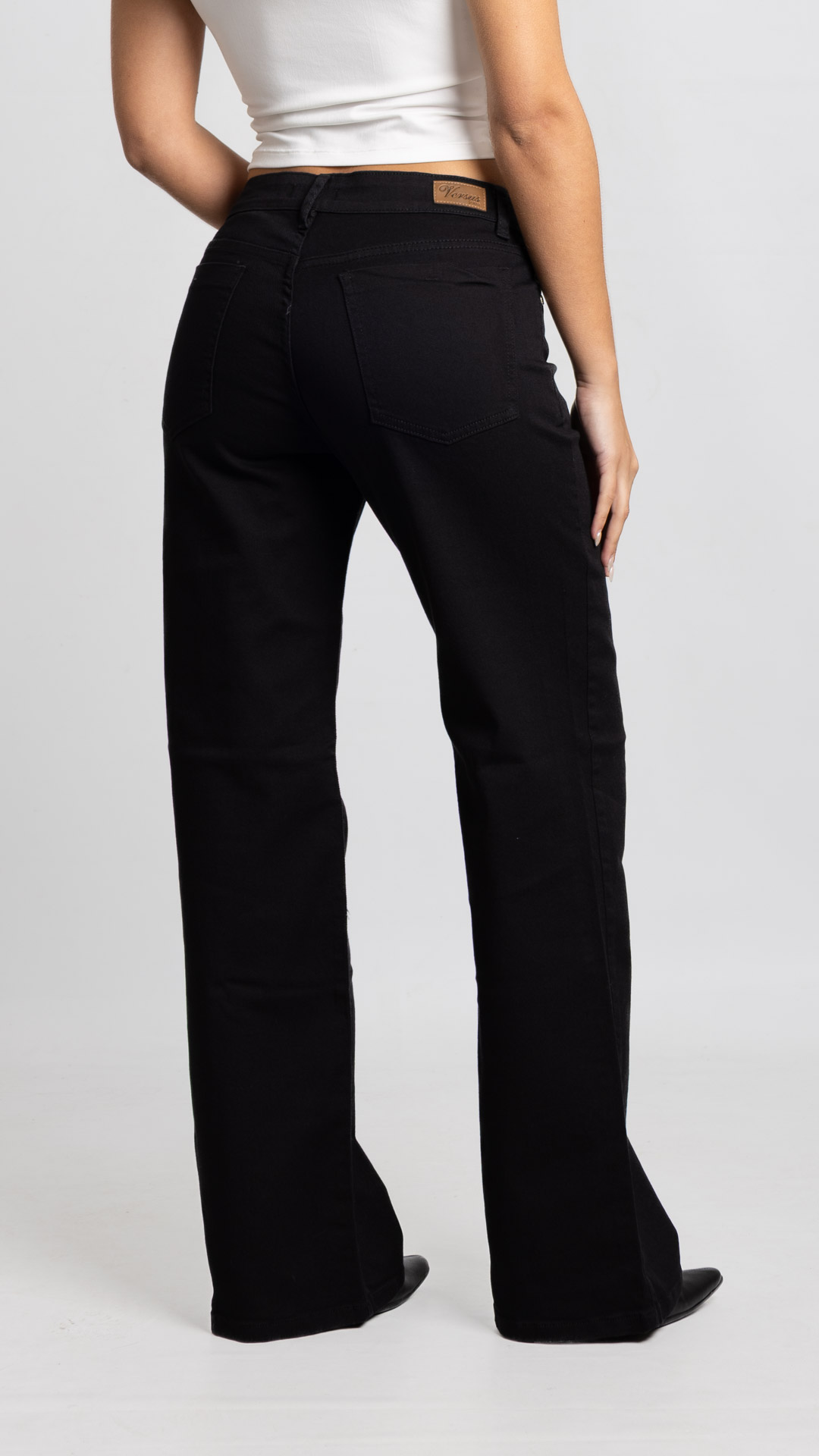 Art. 971 | Wide leg Elastizado Negro Clasico TM