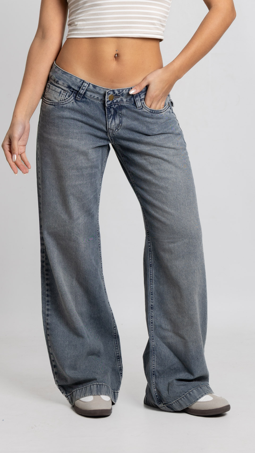 Art. 980 | Wide leg Oxido Nevado Clasico con tapa ETB
