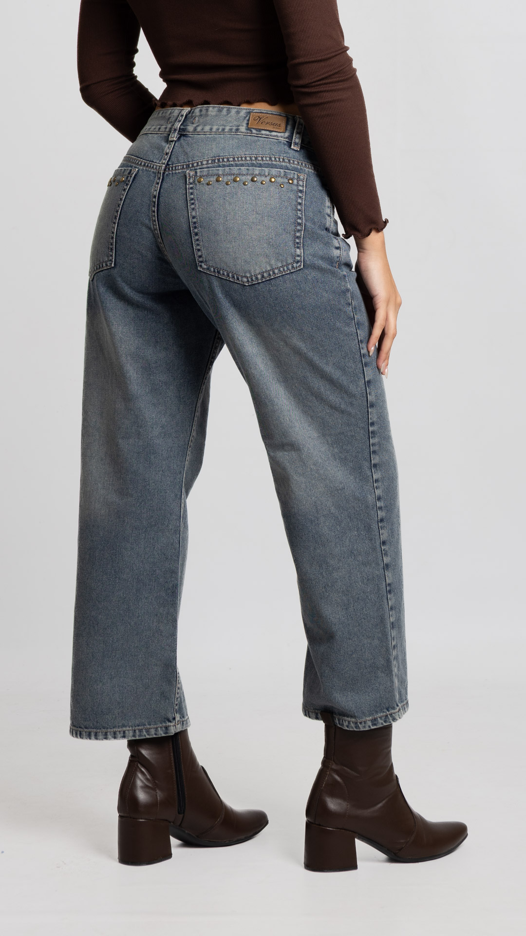 Art. 984 | Cropped Oxido Nevado con tachitas bolsillos TM