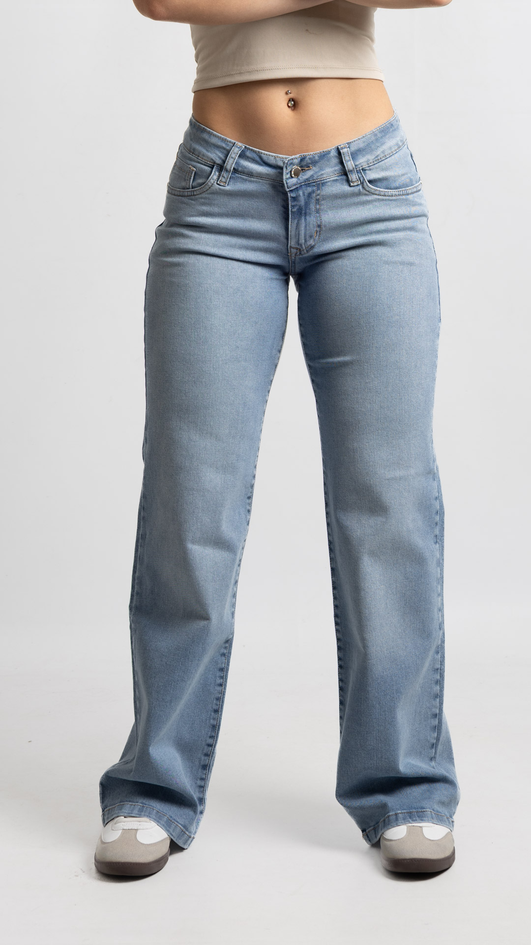 Art. 1000 | Wide Leg Celeste Nevado Elastizado  TB