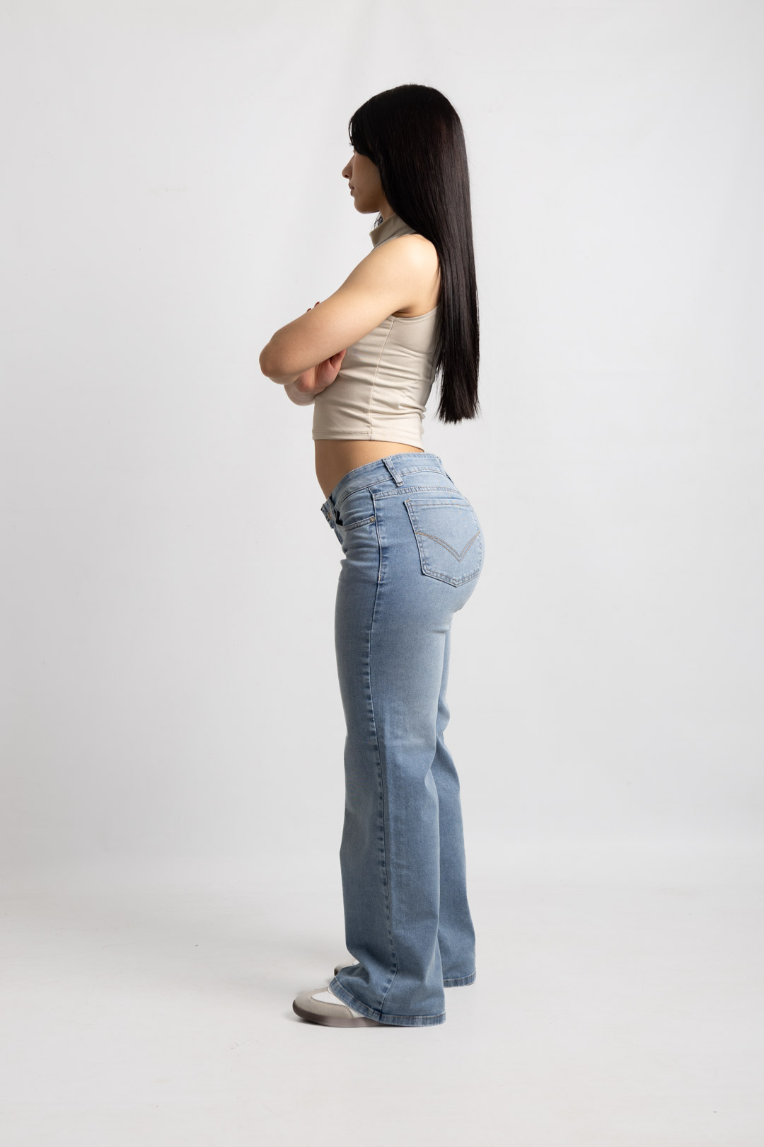 Art. 1000 | Wide Leg Celeste Nevado Elastizado  TB