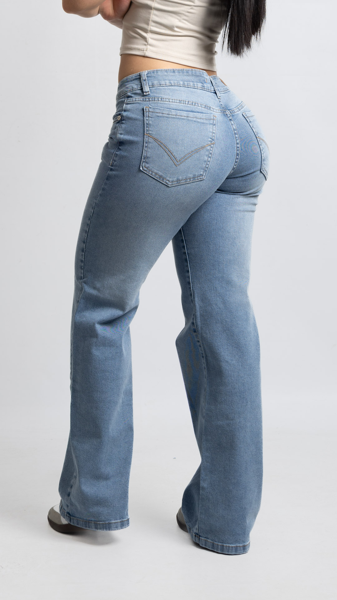 Art. 1000 | Wide Leg Celeste Nevado Elastizado  TB