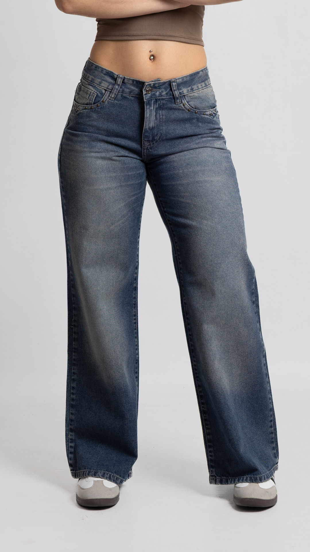 Art. 994 | Wide Leg Oxido Nevado Tacha Bolsillo TM