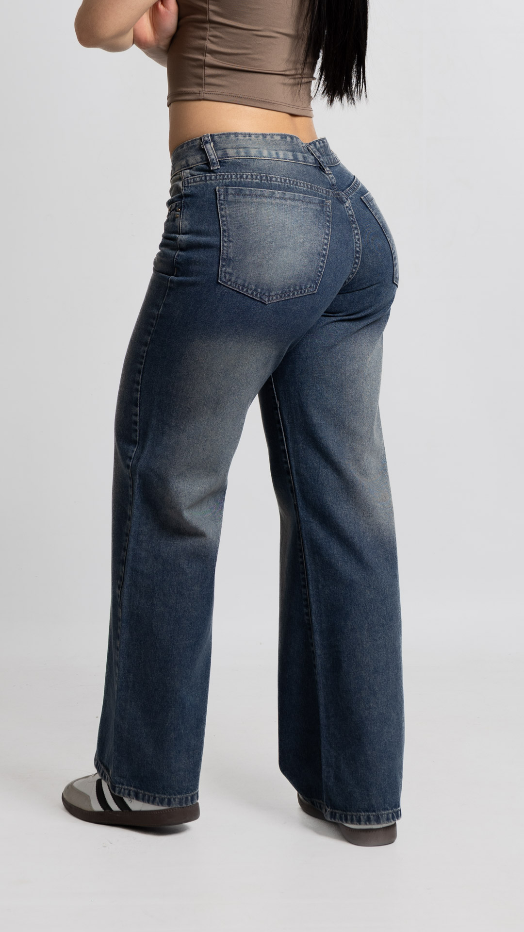 Art. 994 | Wide Leg Oxido Nevado Tacha Bolsillo TM