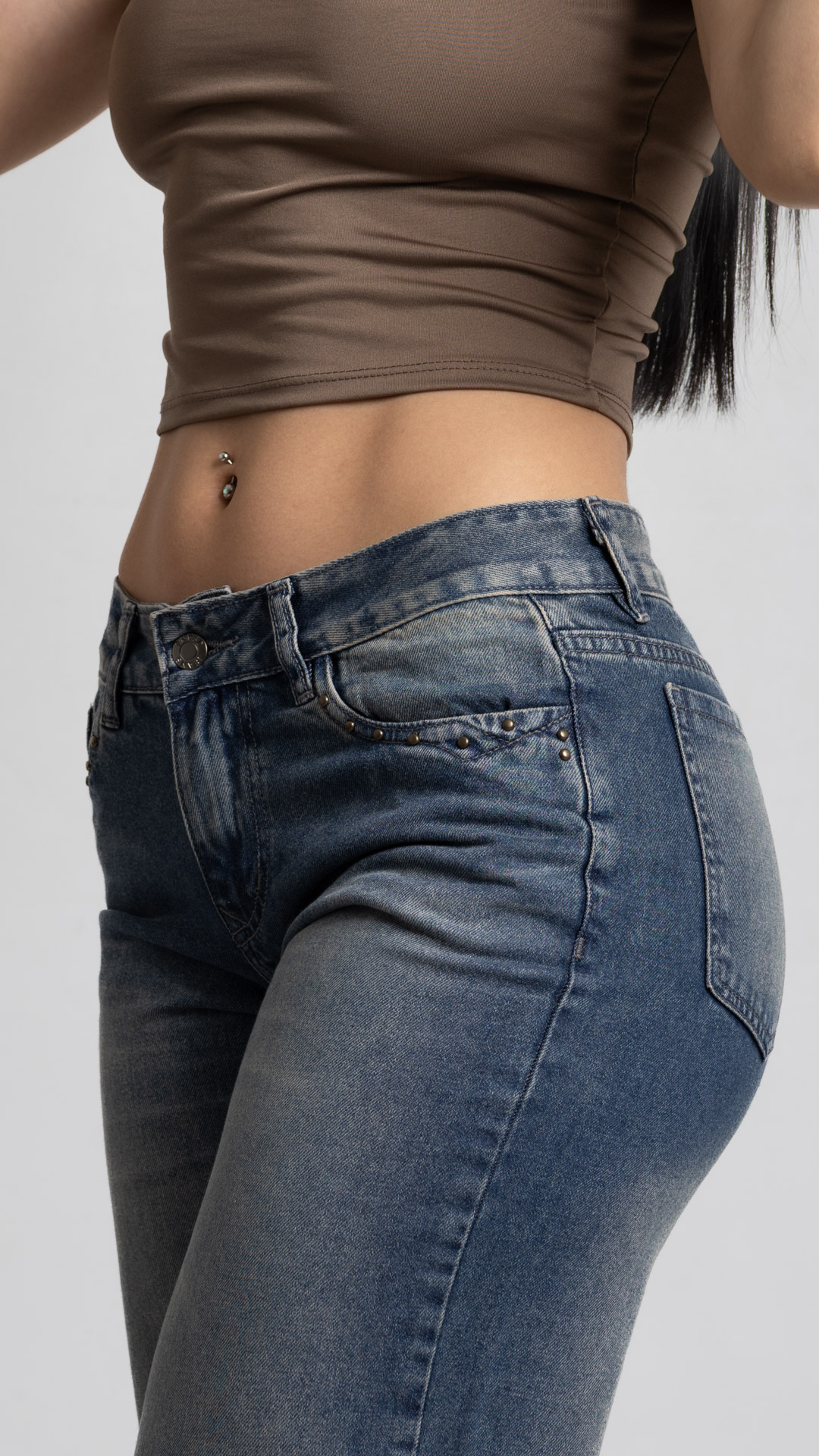 Art. 994 | Wide Leg Oxido Nevado Tacha Bolsillo TM