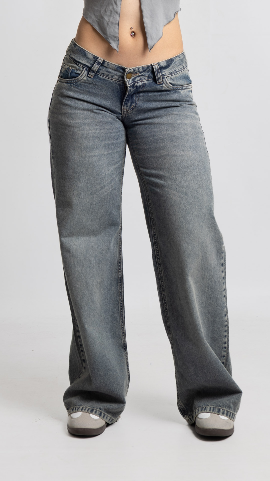 Art. 1009 | Wide Leg Oxido Nevado Detalle con tachitas ETB