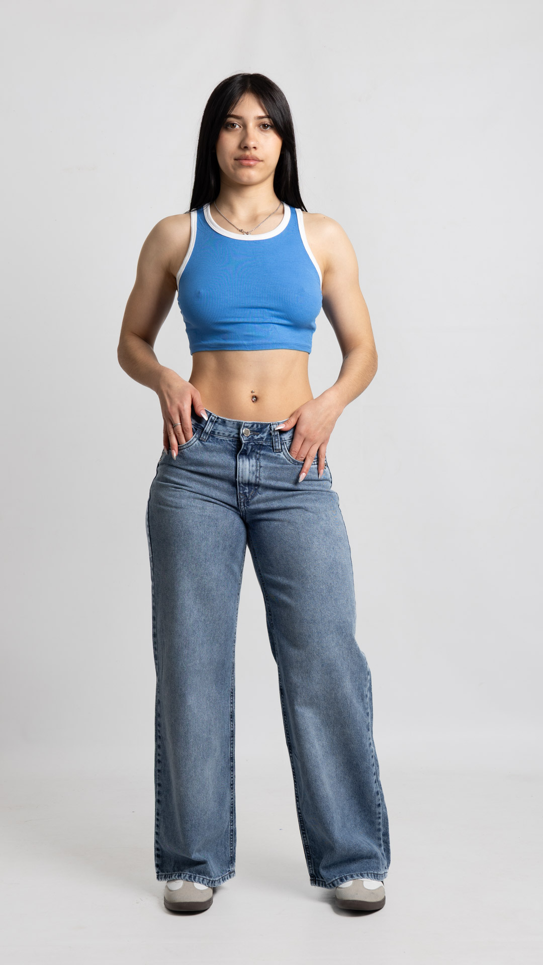 995 Art. 995 | Wide Leg nevado con Tachas TA