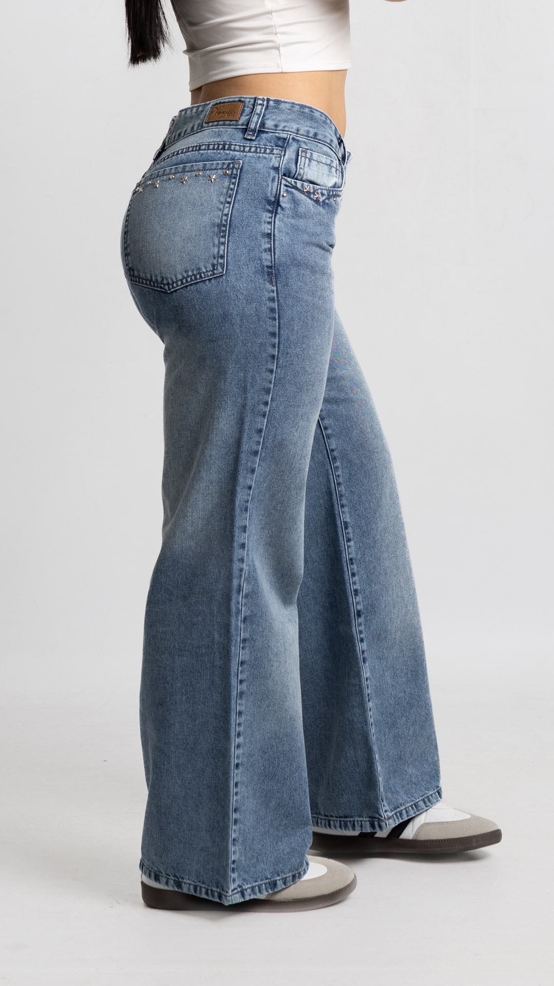 Art. 999 | Wide Leg Nevado Tacha Bolsillo HG TM