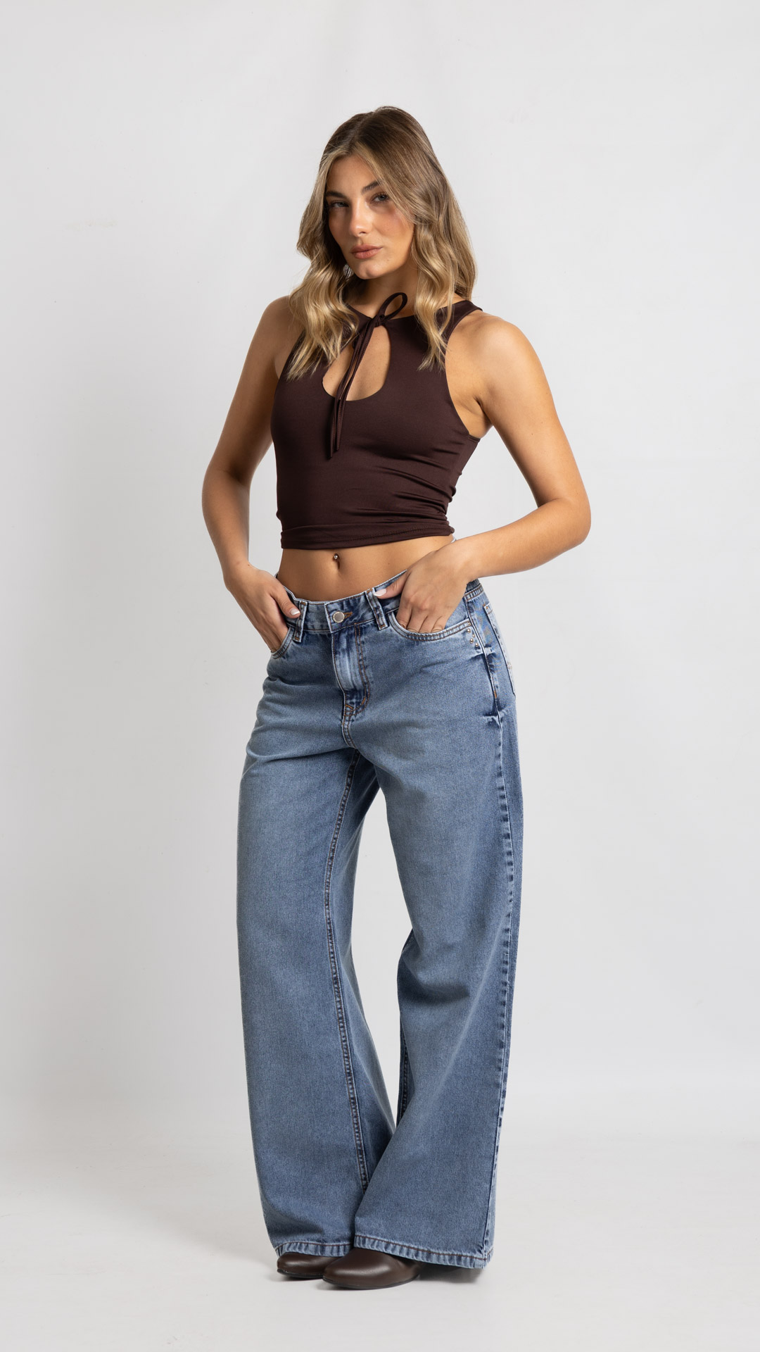 Art. 1013 | Wide Leg Nevado con Tacha TA