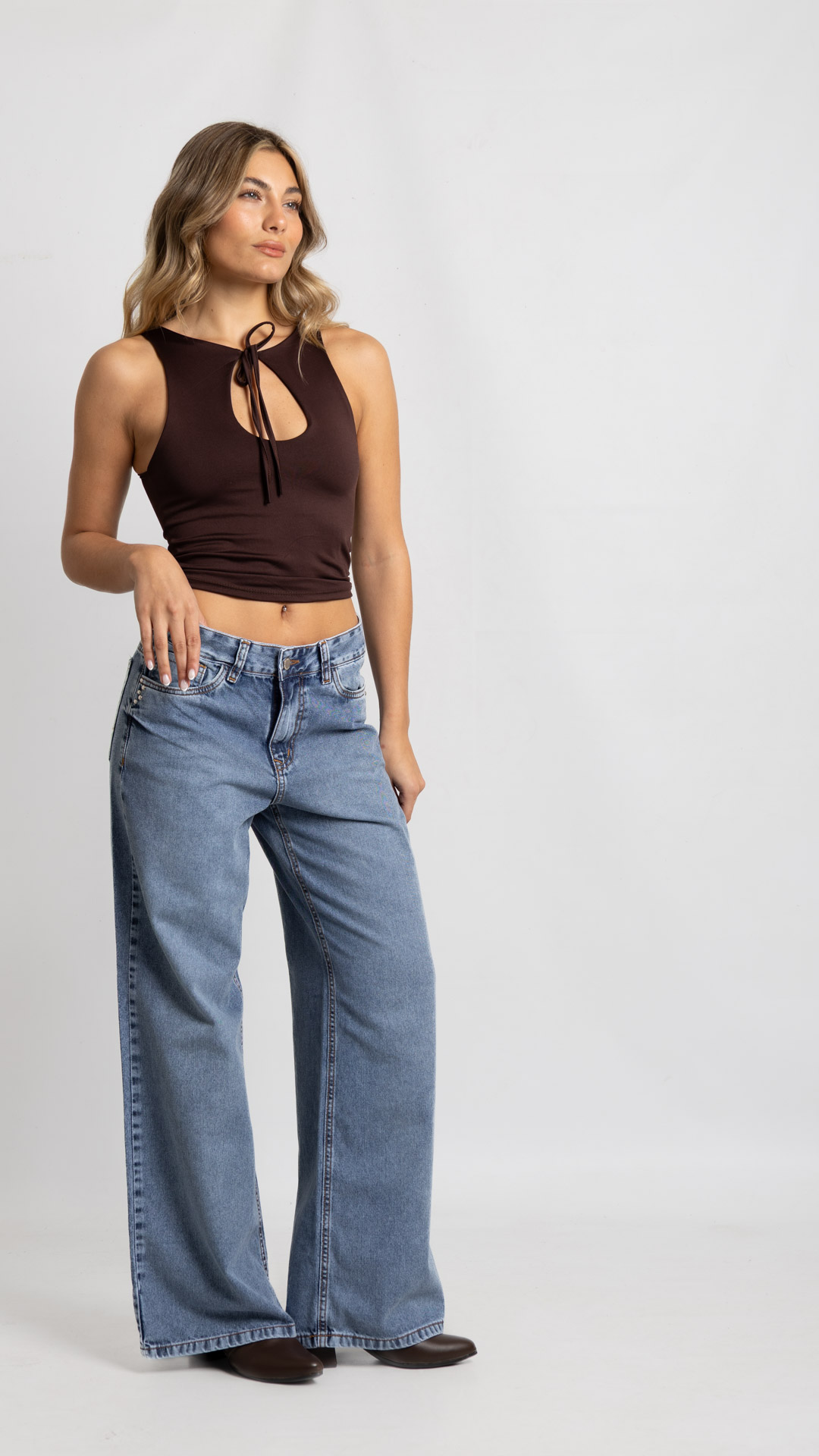 Art. 1013 | Wide Leg Nevado con Tacha TA