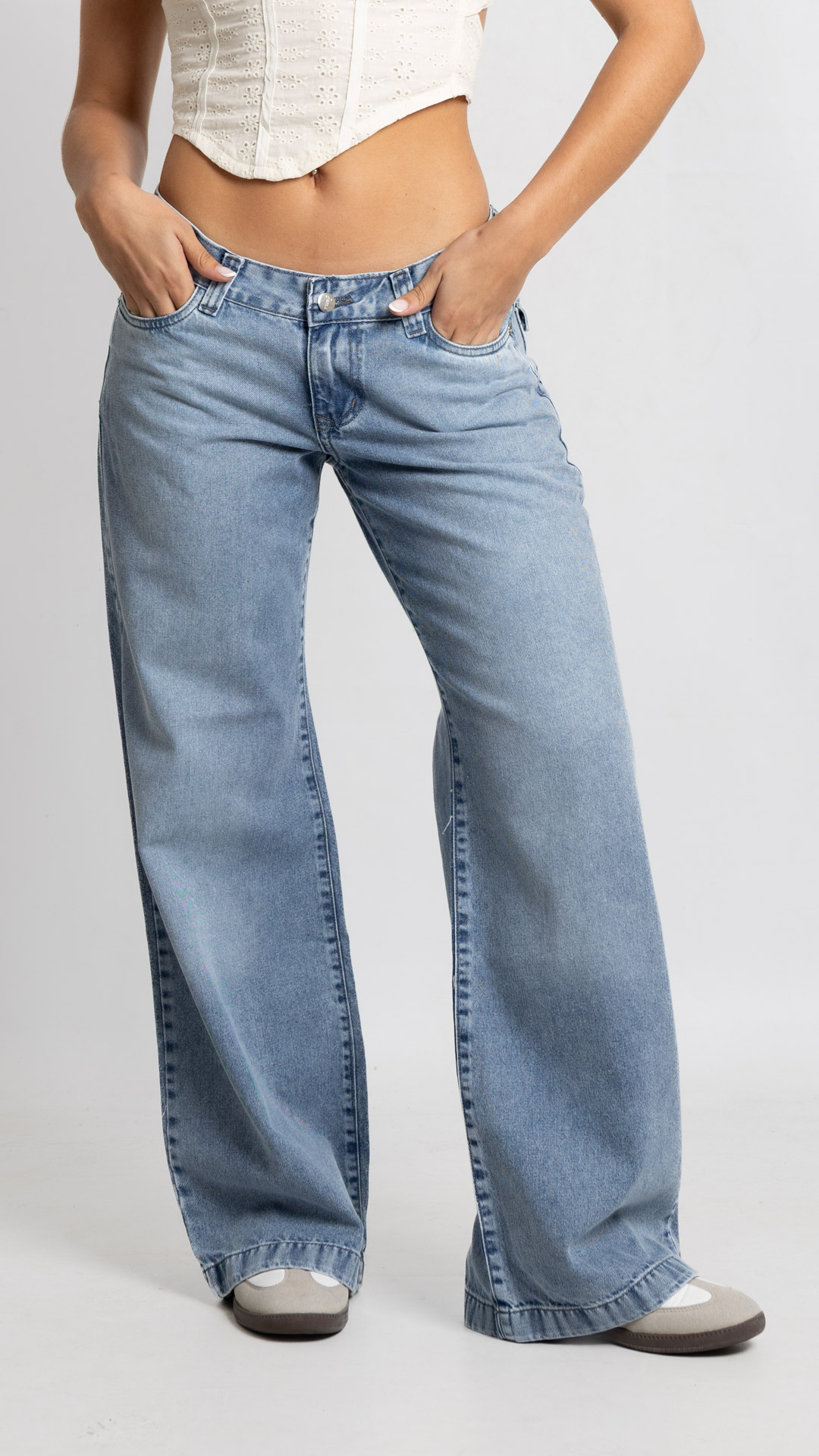 Art. 1020 | Wide Leg Nevado Claro con Tapa HG TB