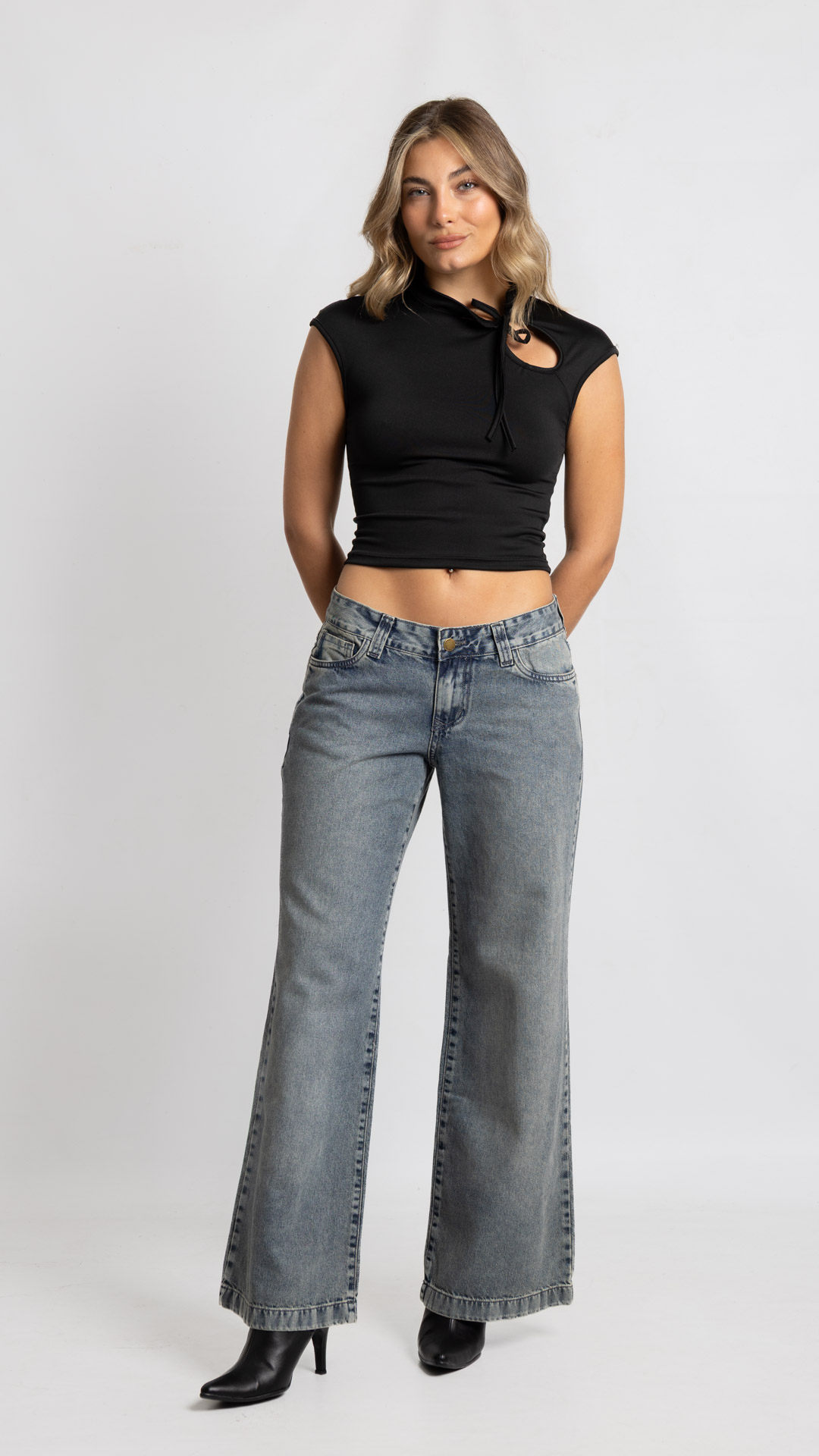1017 Art. 1017 | Wide leg Nevado Matizado con Tapa TB
