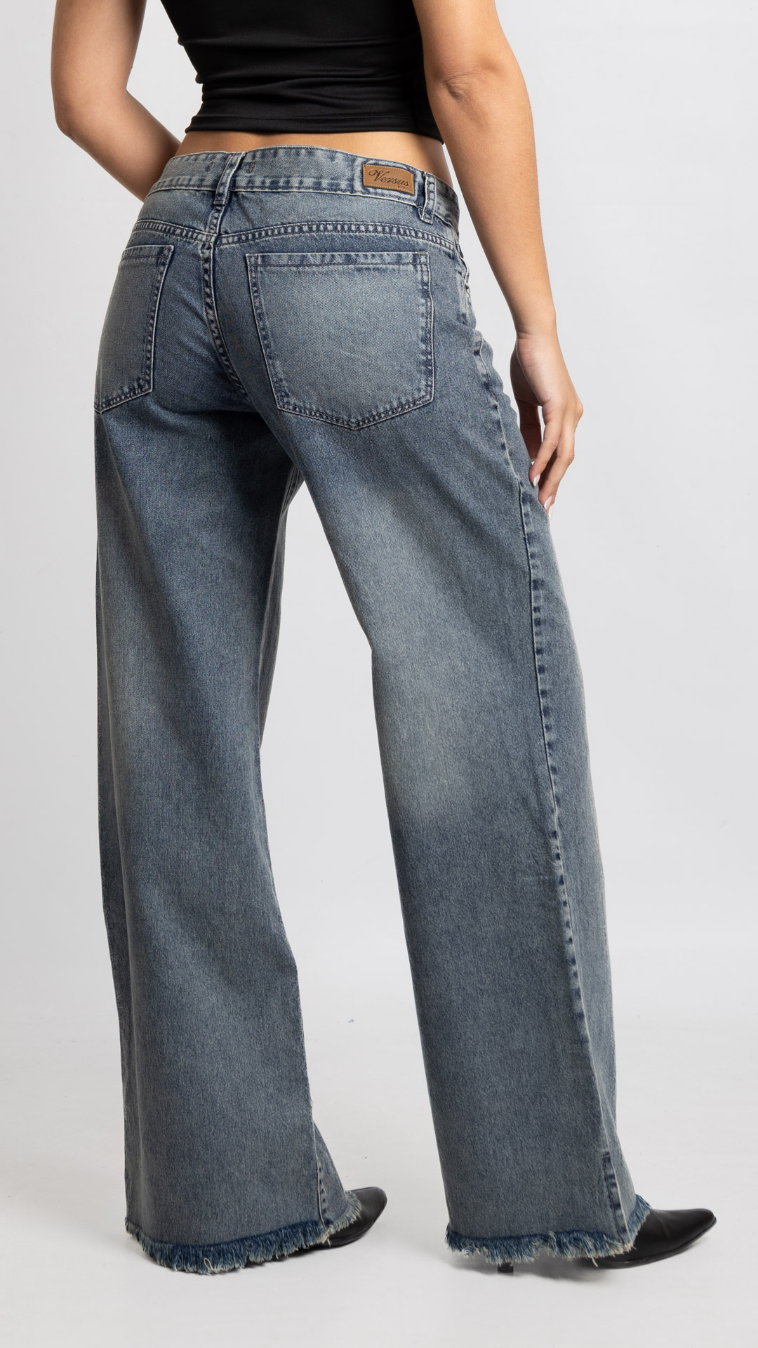 Art. 1016 | Wide Leg Nevado Matizado Desflecado TB
