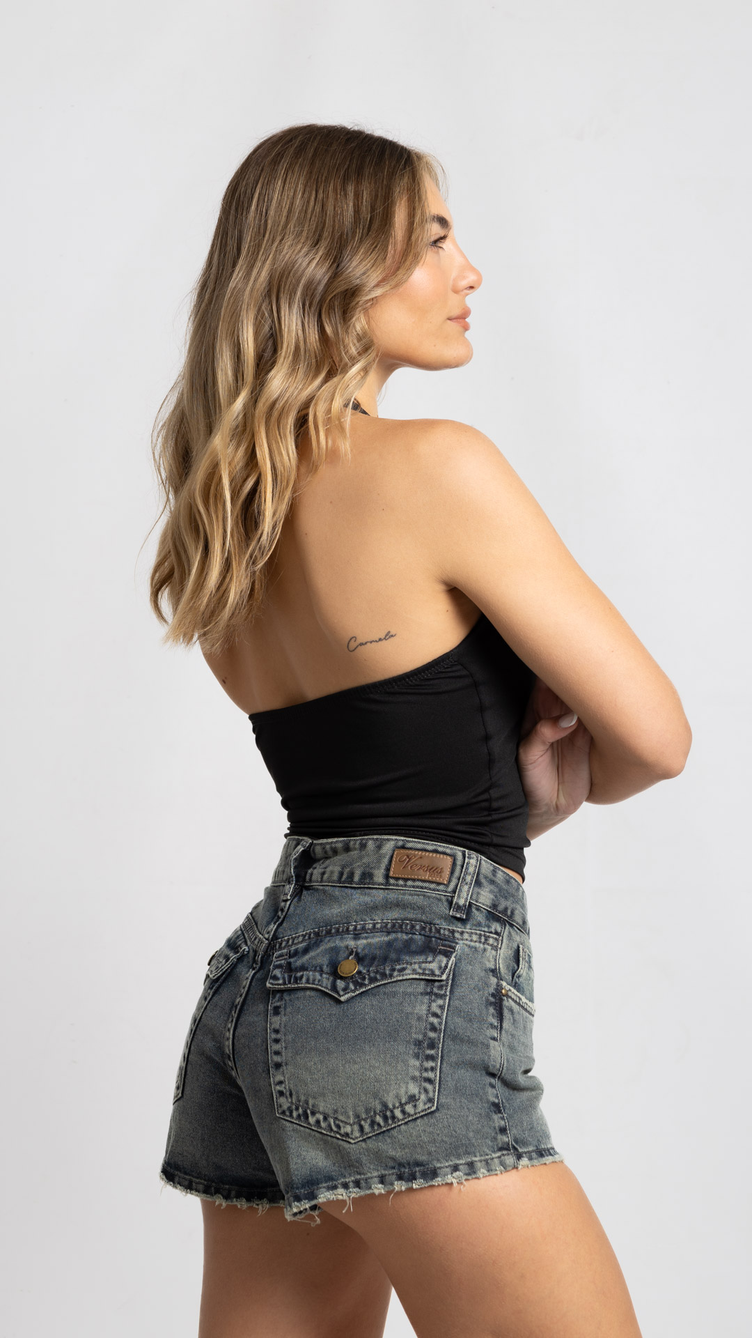 SH-176 | Short Matizado Nevado con Tapa TM